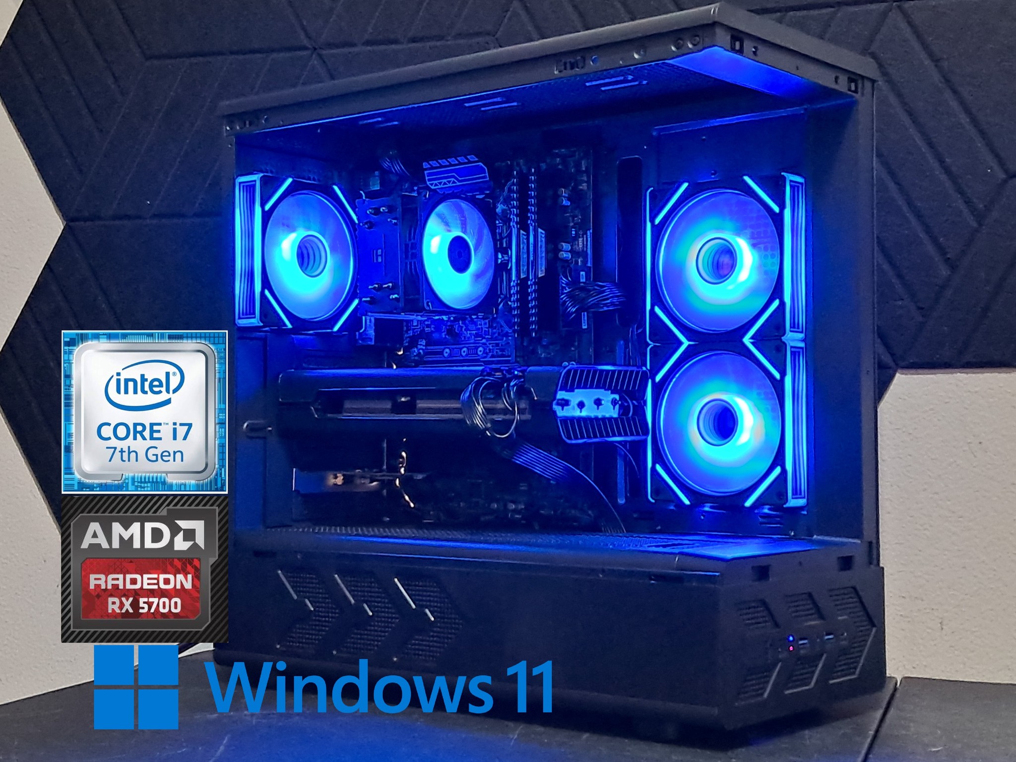 Custom 1080p Gamer | i7-7700 | RX 5700 | 16GB DDR4 | 1TB SSD | WiFi