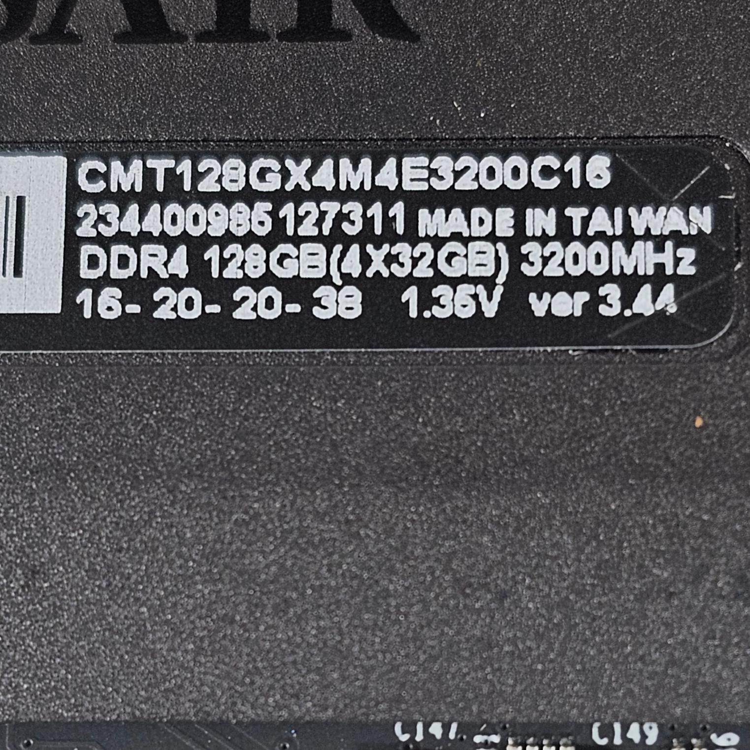 64GB DDR4 (2x32GB) CL16 3200MT/s Corsair Dominator Platinum
