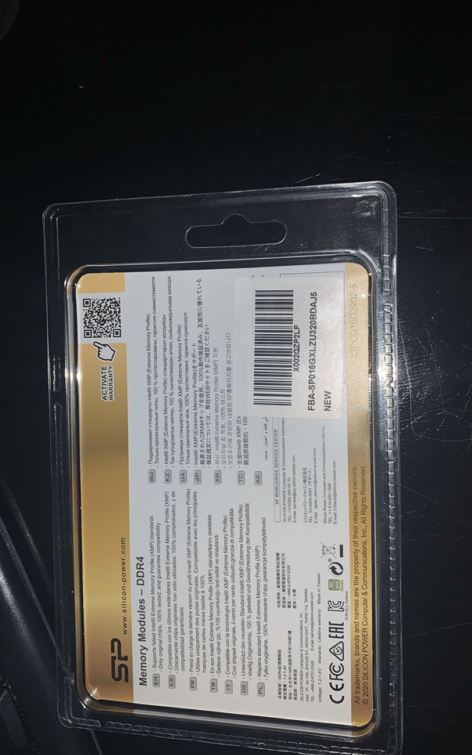 FREE SHIPPING || 16GB (2x8gb) 3200mhz Silicon Power DDR4