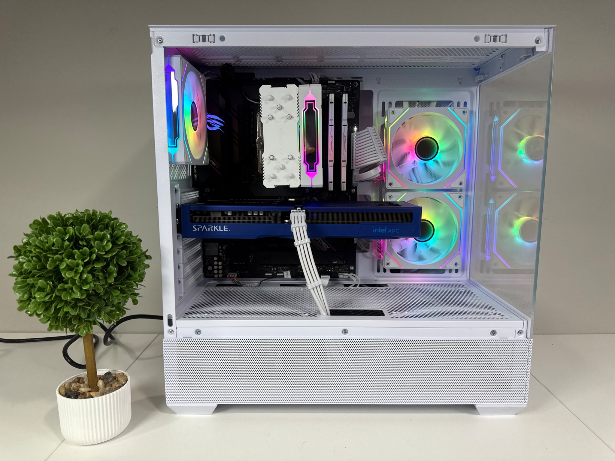 Intel B580 | Ryzen 7 5700 X | 32GB DDR4 | 1TB SSD | 650W Gold PSU | ARGB Fans | Windows 11 PRO