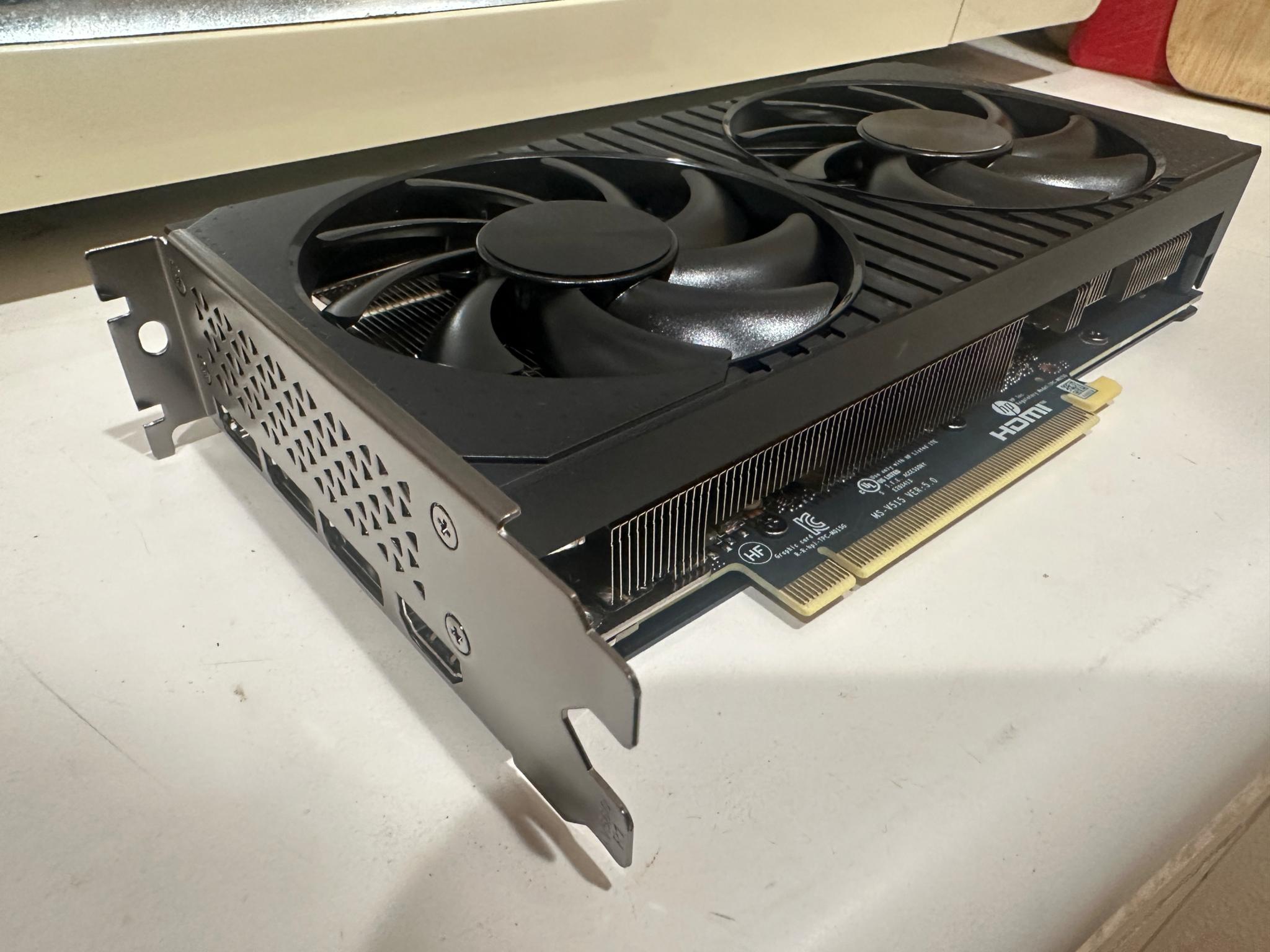 HP NVIDIA GeForce RTX 4060 TI  8GB GDDR6 256-bit GPU, 1x HDMI, 3x DisplayPort