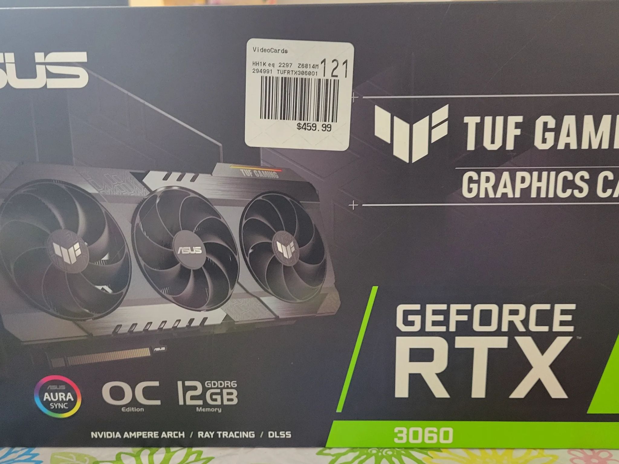ASUS Dual GeForce RTX 3060 V2 OC 12GB GDDR6 Graphics Card