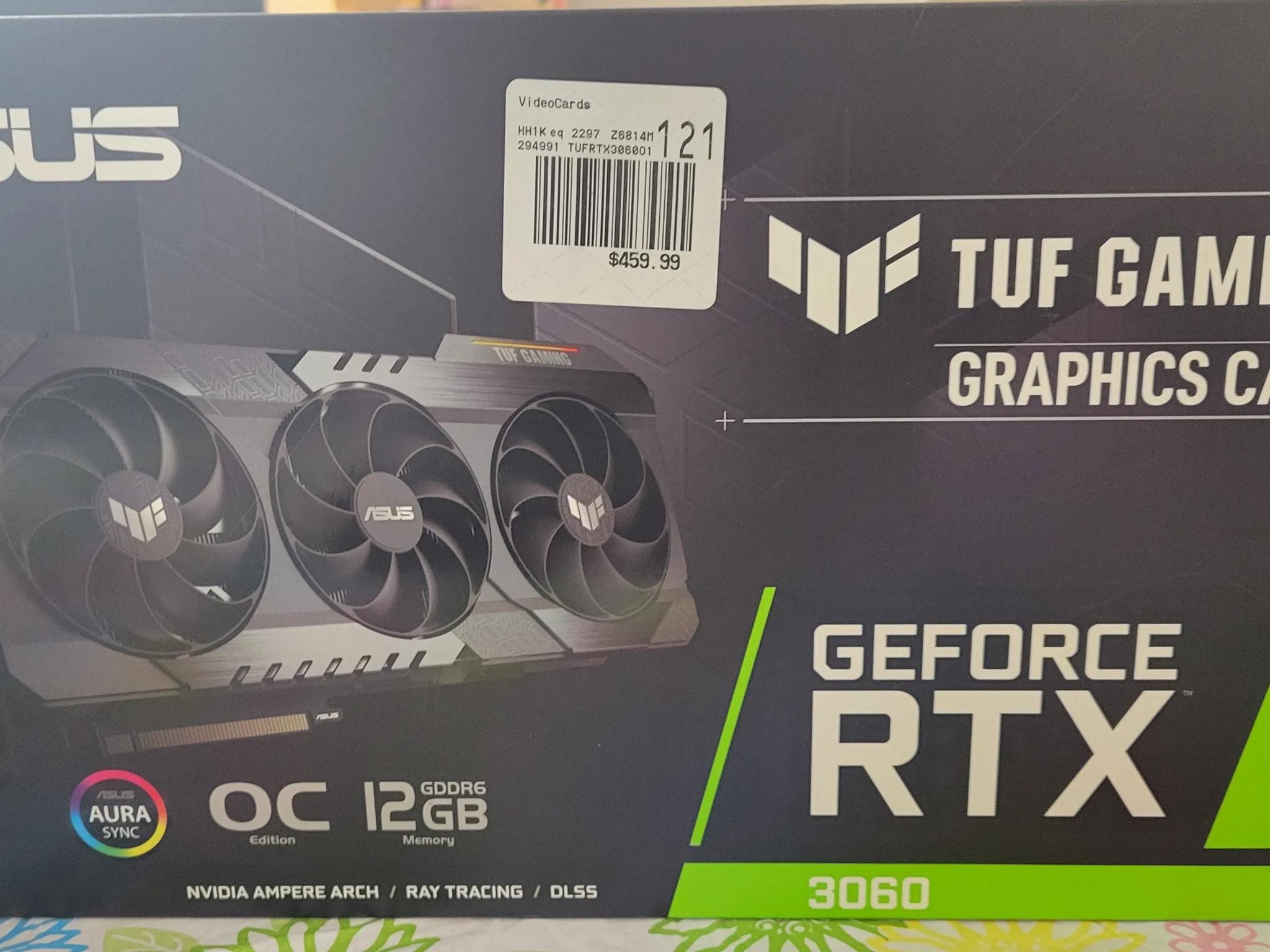 ASUS Dual GeForce RTX 3060 V2 OC 12GB GDDR6 Graphics Card