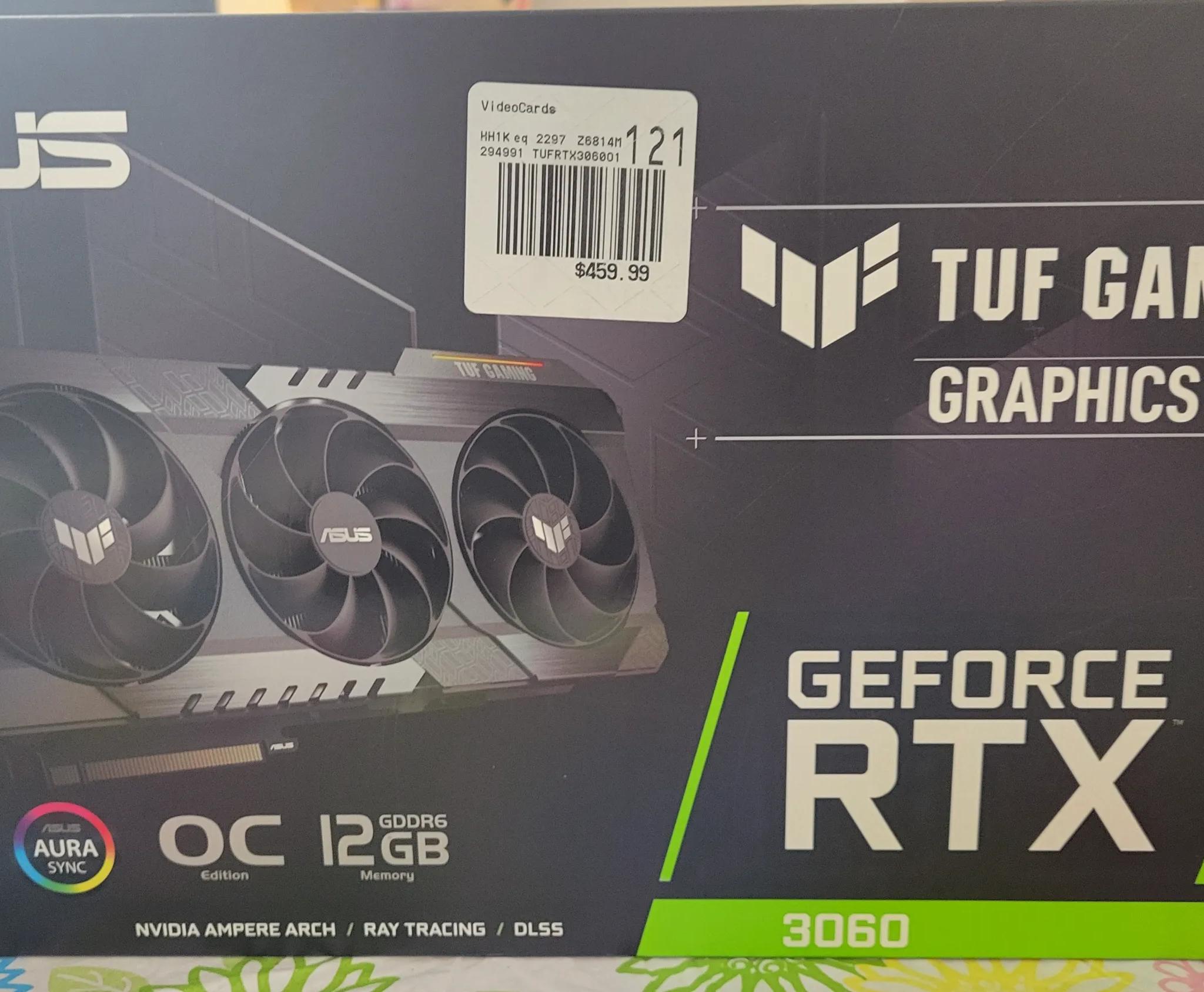 ASUS Dual GeForce RTX 3060 V2 OC 12GB GDDR6 Graphics Card