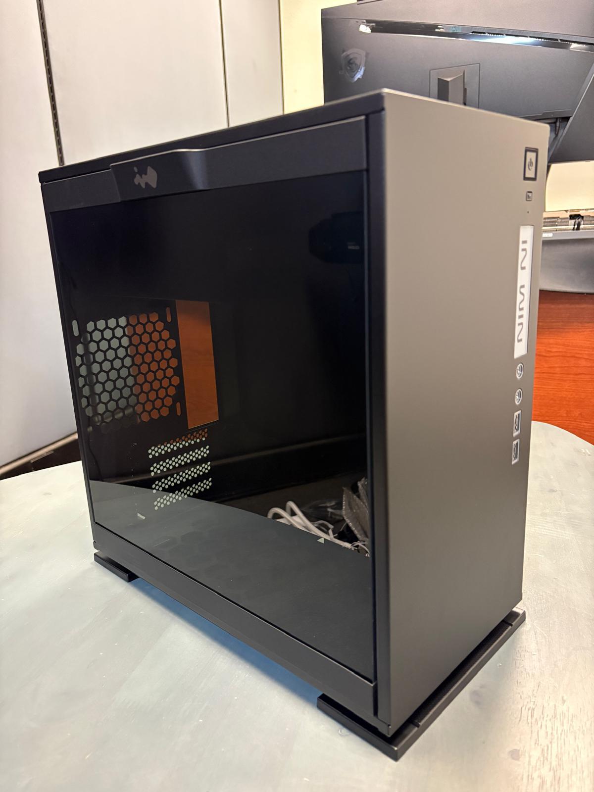InWin 301 Black Tempered Glass -Micro ATX Tower Gaming Computer Case - OPEN BOX