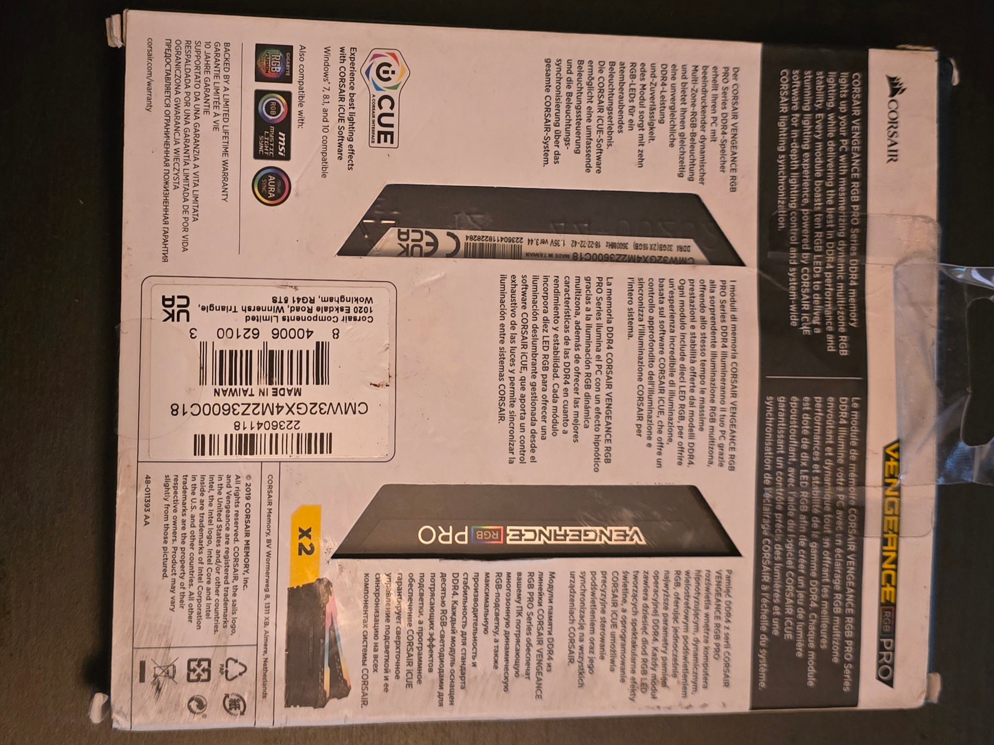 Corsair  32GB DDr4 kit