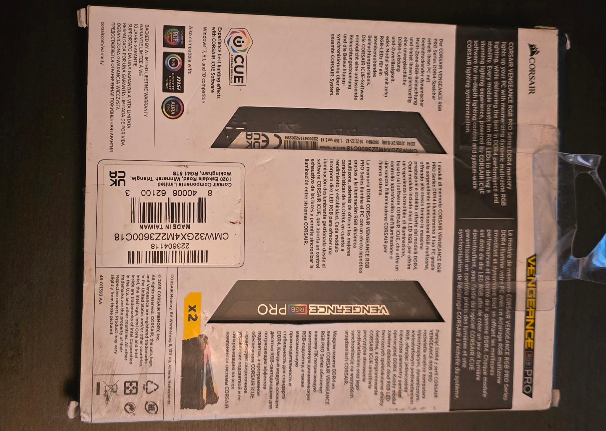 Corsair  32GB DDr4 kit