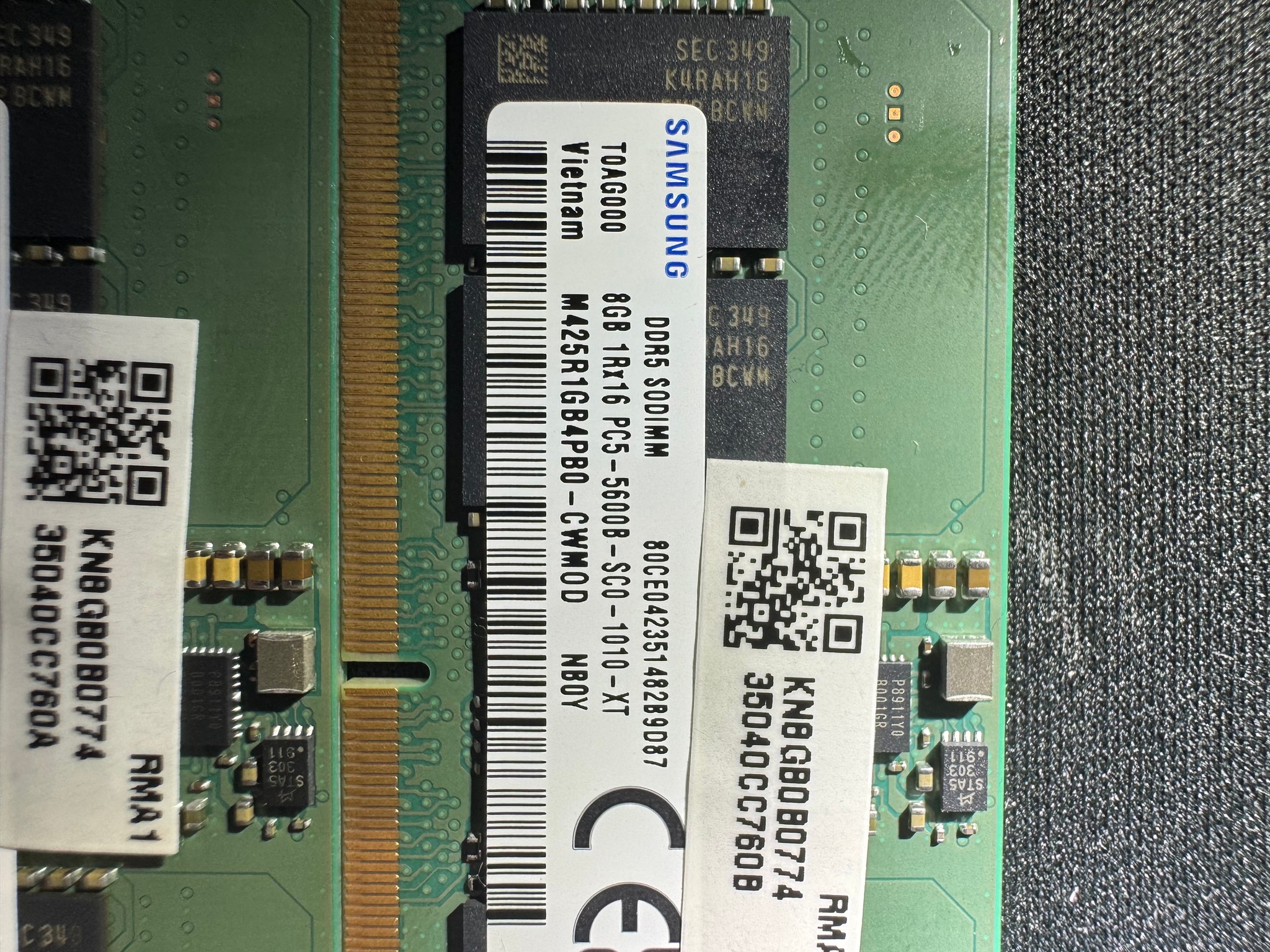 Samsung 16GB (2x8GB) DDR5 5600MHz SODIMM Laptop RAM