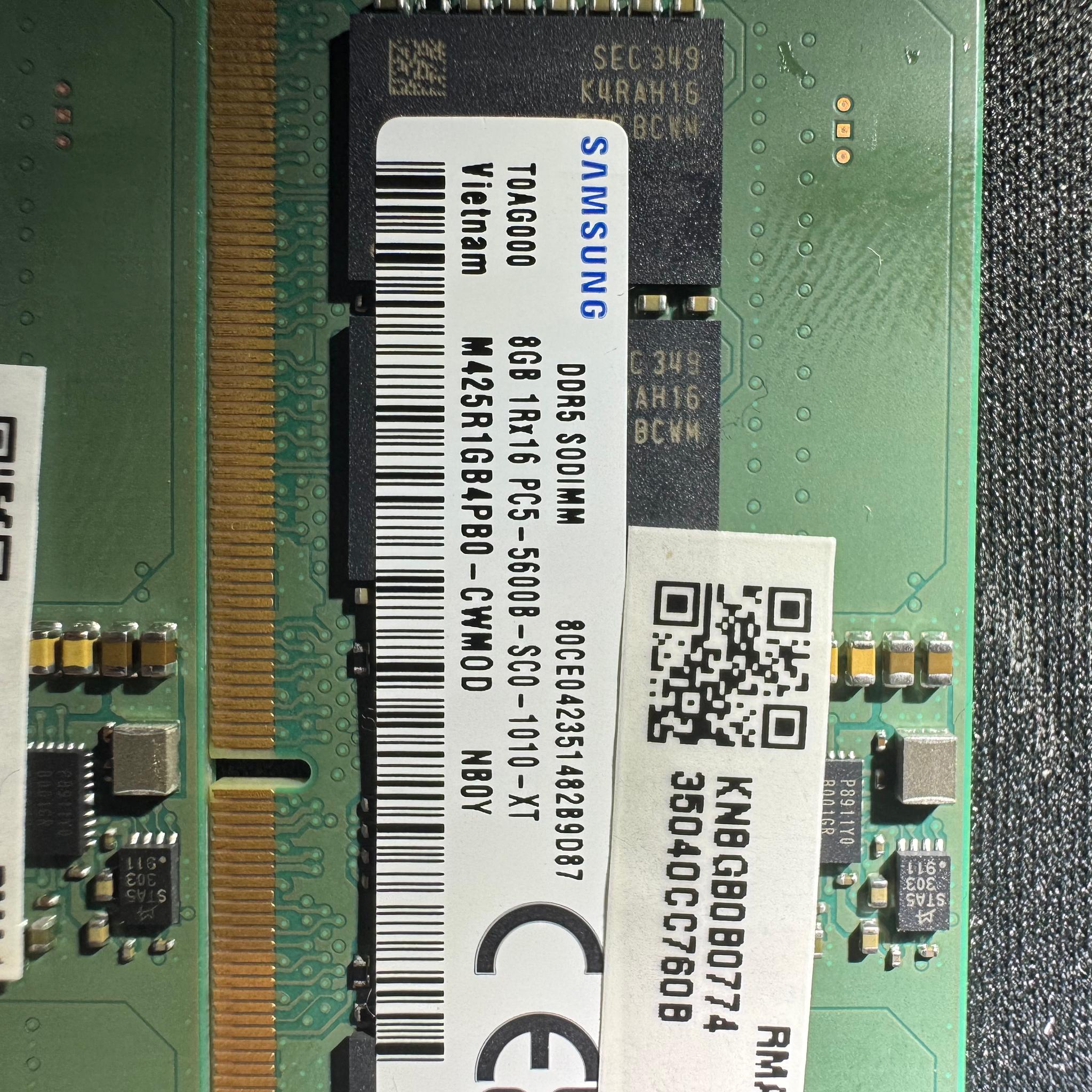 Samsung 16GB (2x8GB) DDR5 5600MHz SODIMM Laptop RAM