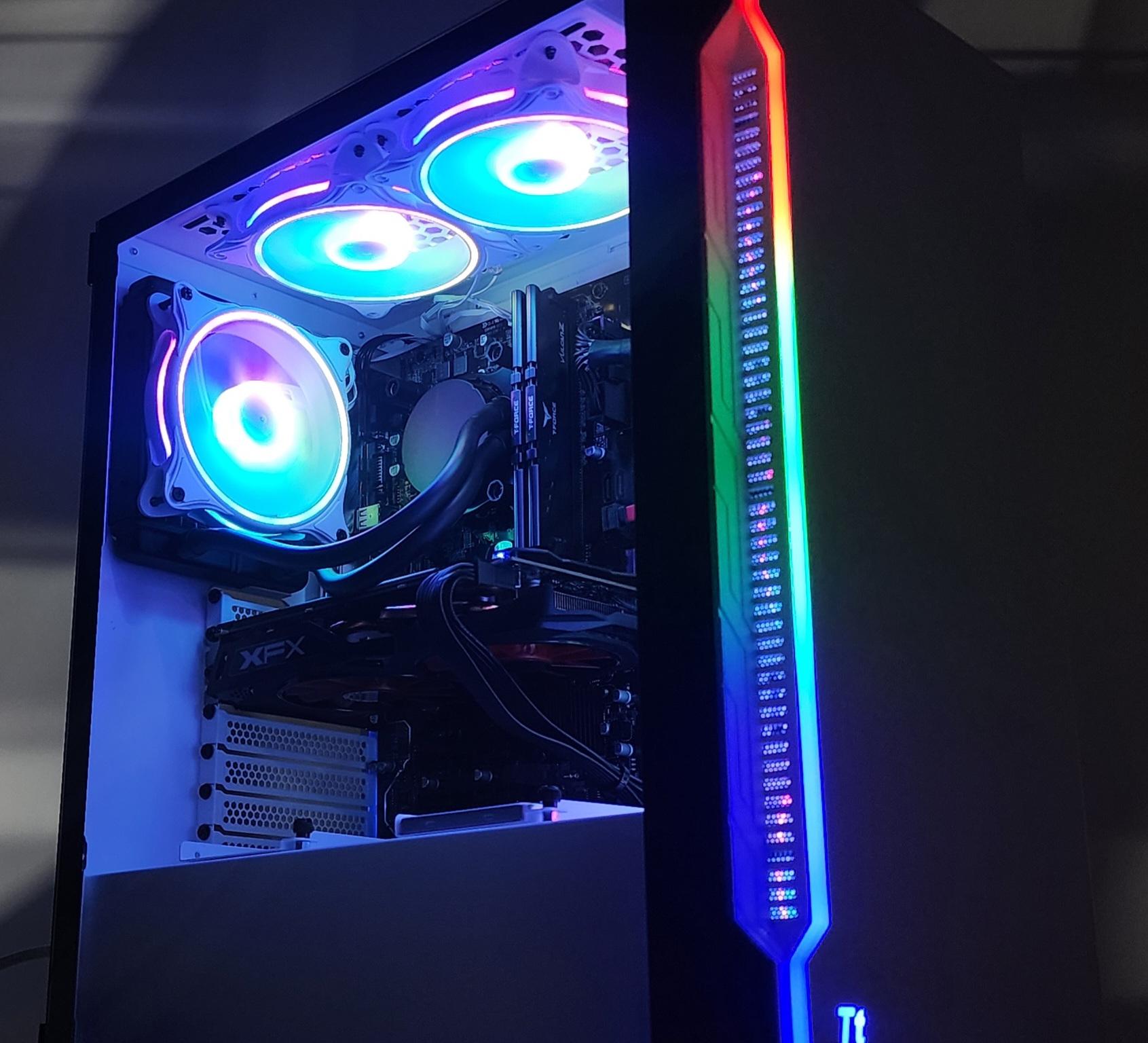 Gaming PC i7-6700 16GB RAM 1TB SSD RX 580 8GB Windows 11 Computer