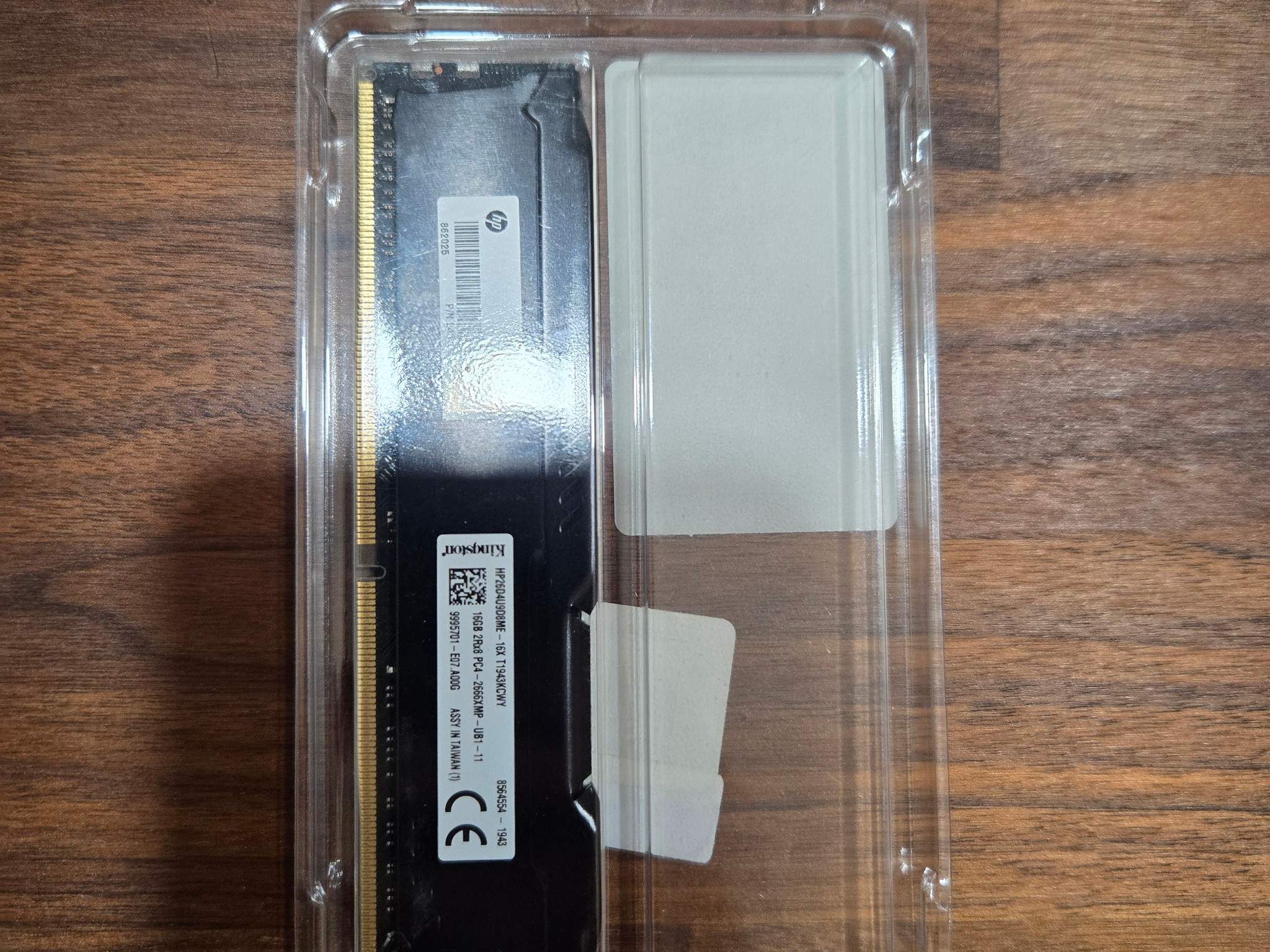Kingston Fury 1x16gb Dual Rank 2666mhz at xmp ddr4