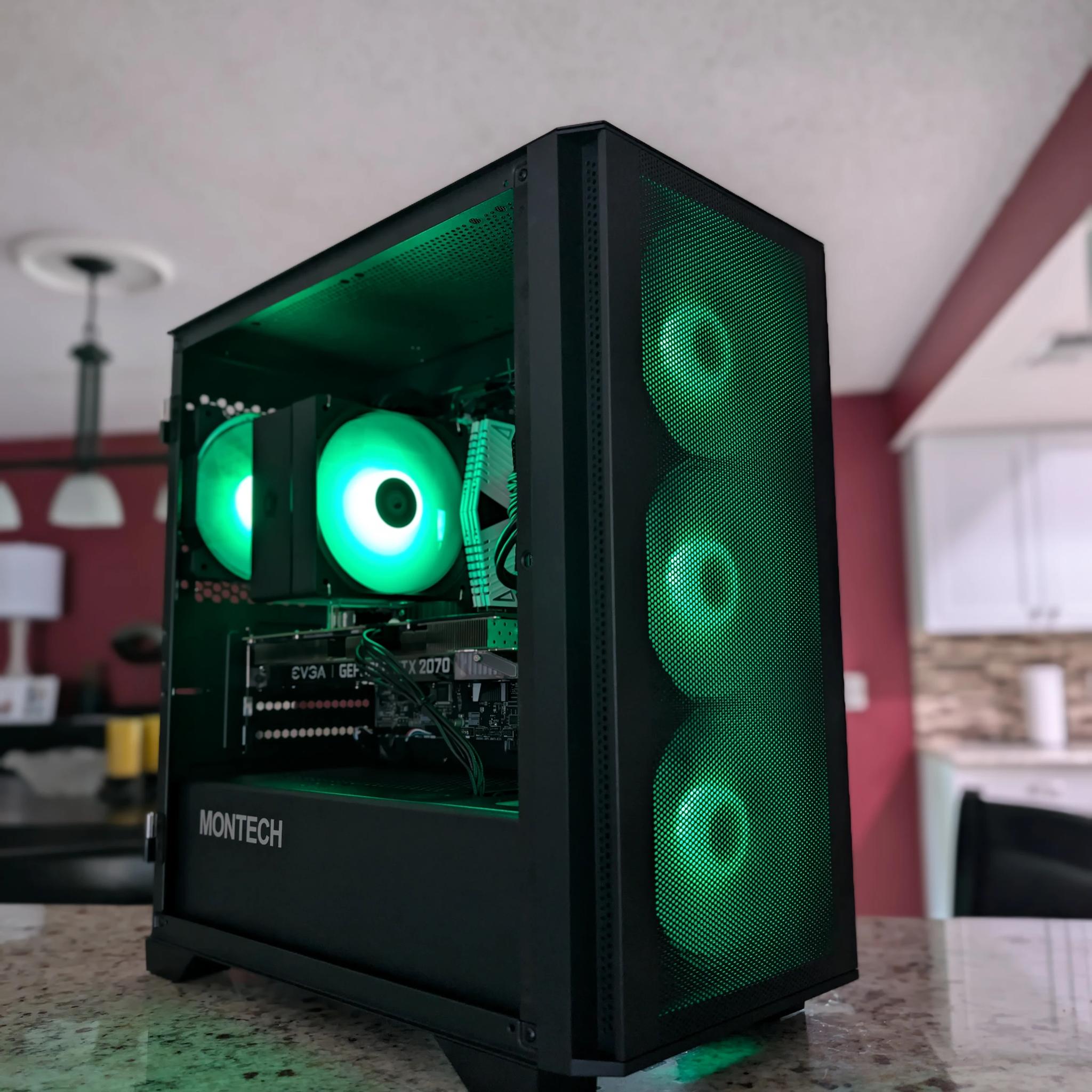 FAST RTX 2070 + i5 Custom RGB Gaming PC