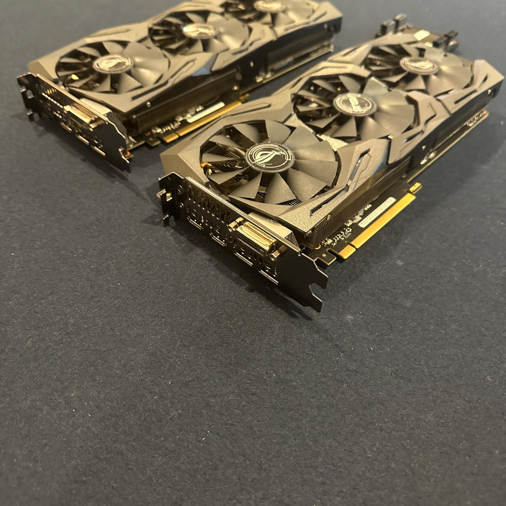 Asus ROG STRIX 1070ti 8gb (x2) SLI with Zotac Bridge