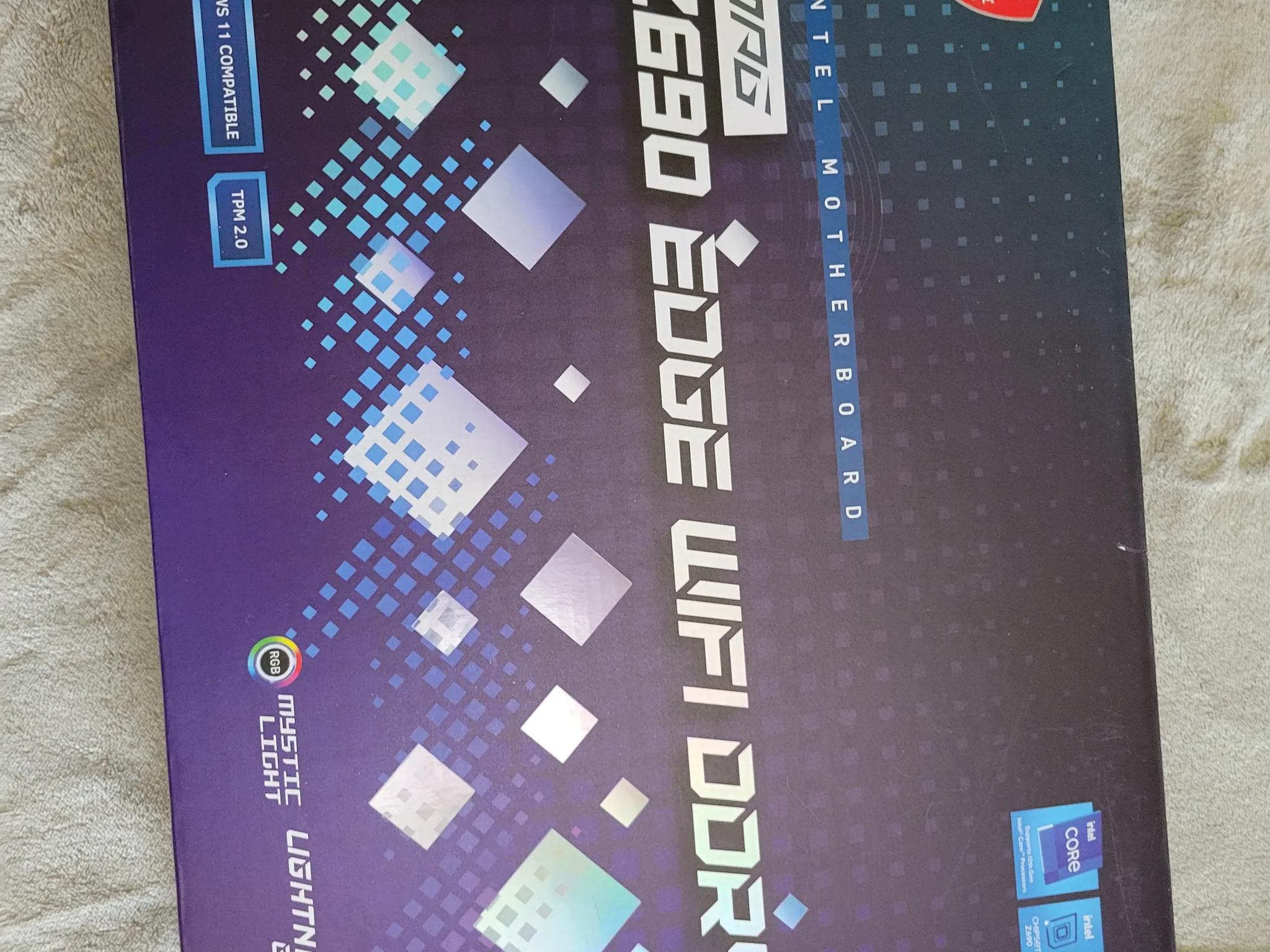 Intel Combo Deal - i5 12400 - MPG z690 EDGE DDR4 Wifi - Scythe Fuma 2 Cooler