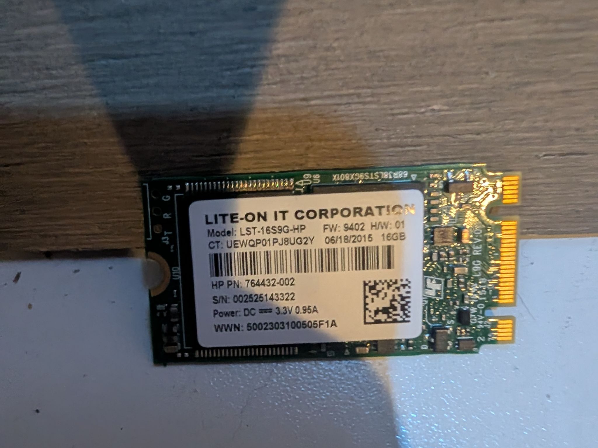 16Gb SATA M.2 Drive