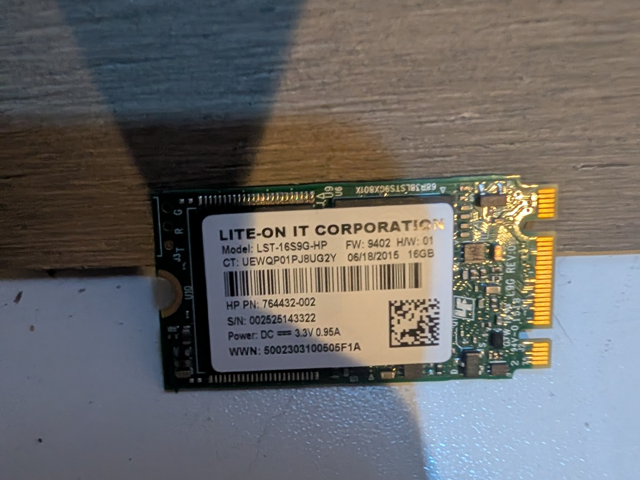 16Gb SATA M.2 Drive