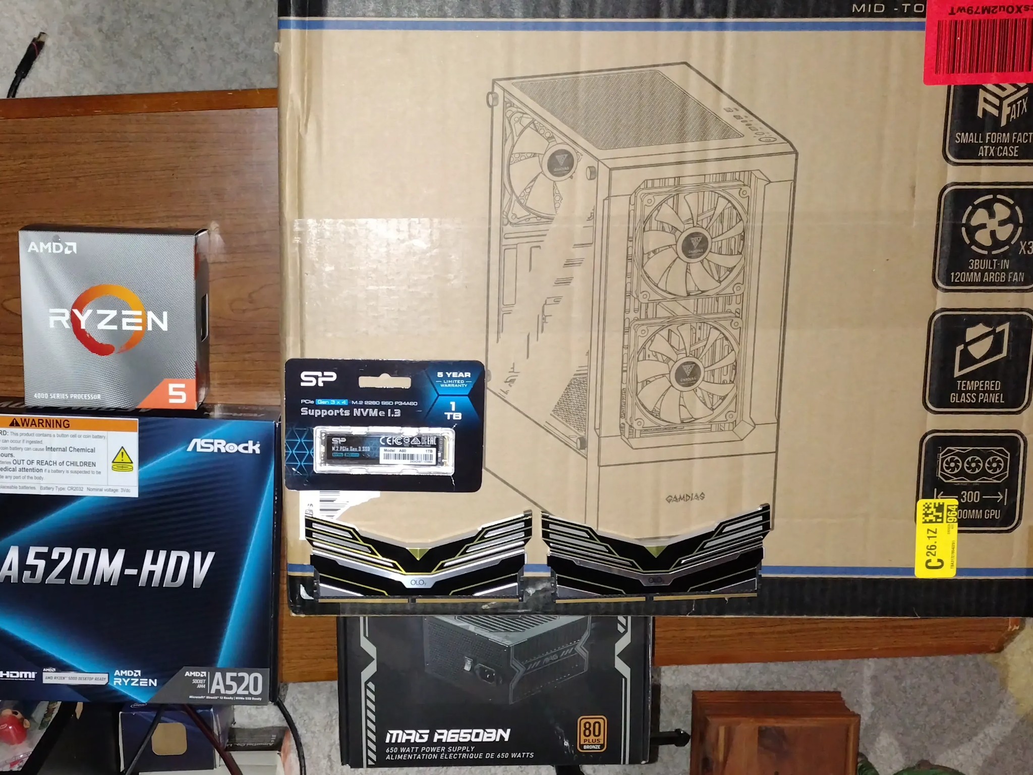 *NEW!* Asrock Gaming PC - EVGA RTX 3080, Ryzen 5, 16gb, 1TB S.P. Nvme SSD