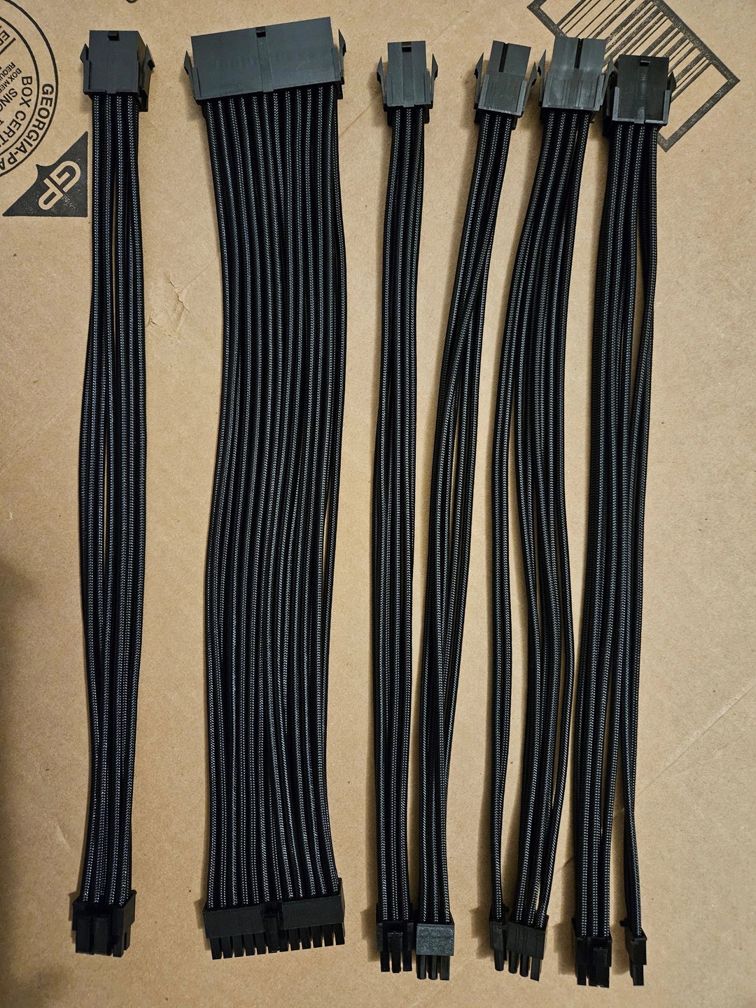 AsiaHorse Sleeved PSU Cable Extensions - New | Jawa