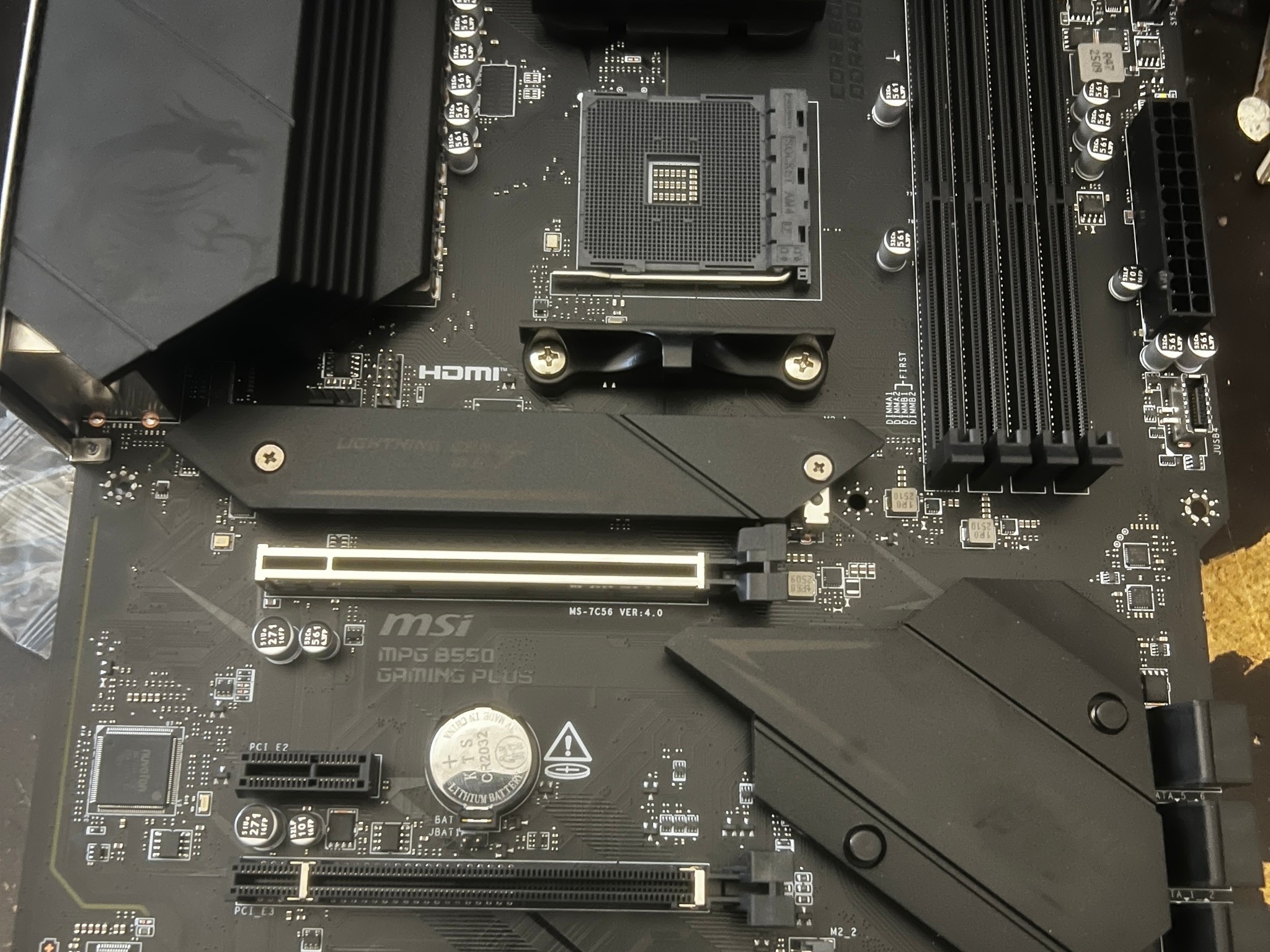 MSI MPG B550 GAMING PLUS AM4 Motherboard - Excellent Condition (Read Description)