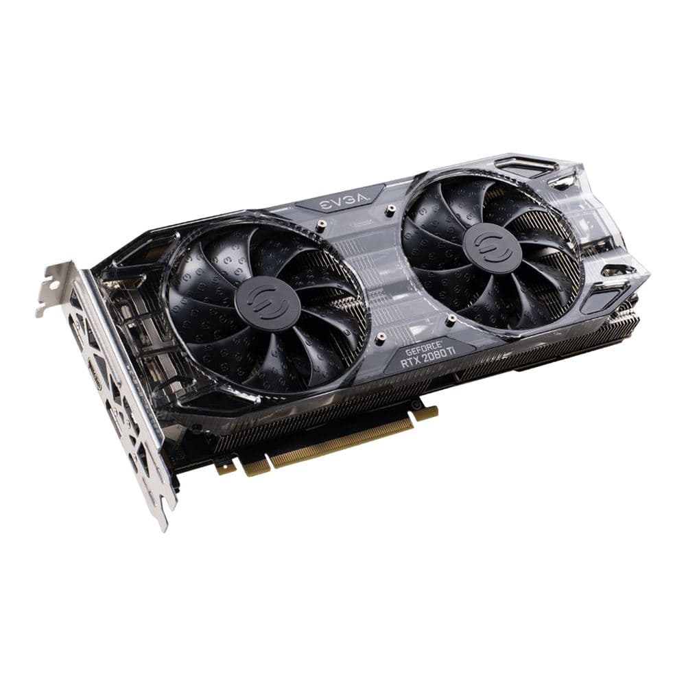 EVGA GeForce RTX 2080 Ti Black Edition Dual-Fan 11GB GDDR6 PCIe 3.0 Graphics Card