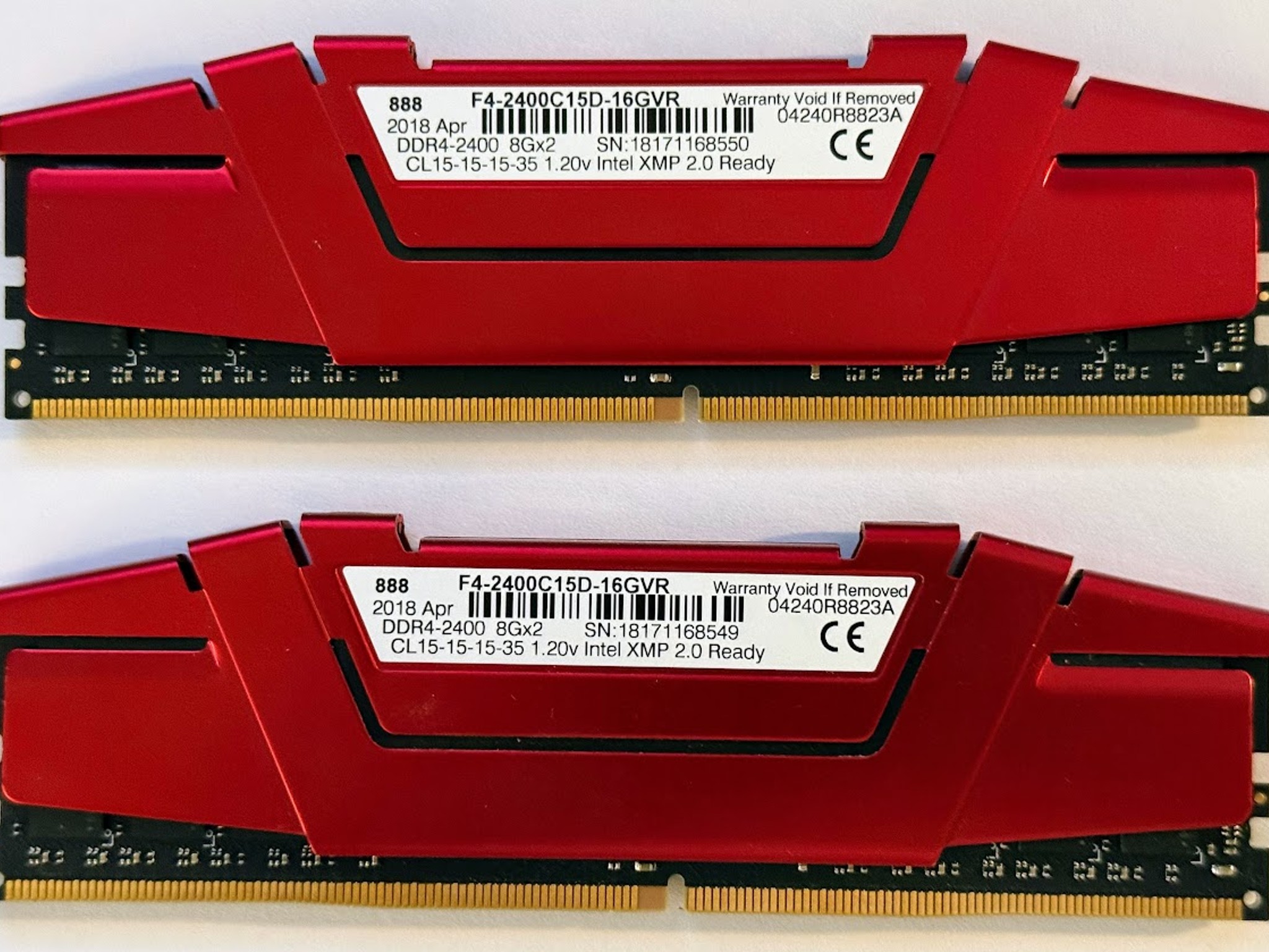 G.Skill Ripjaws V DDR 16GB DDR4 2400 RAM XMP 2.0 Memory