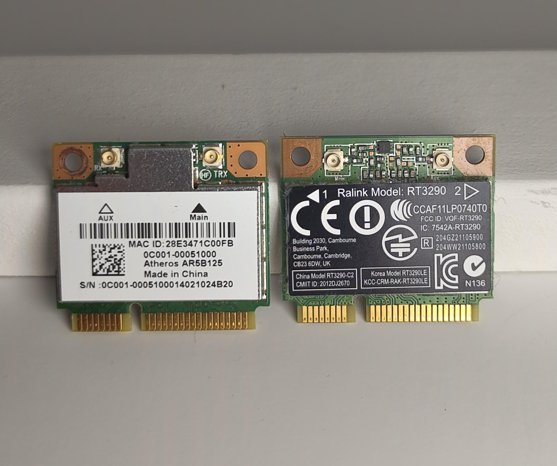 M.2 WiFi Adapters (No Antenna)