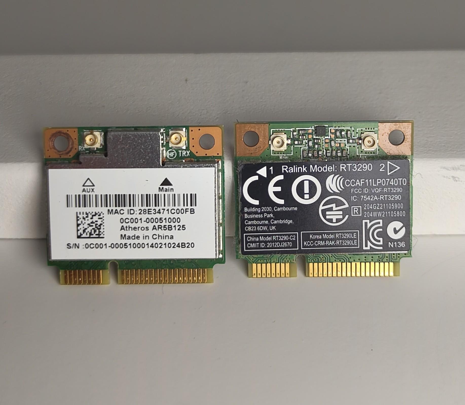 M.2 WiFi Adapters (No Antenna)