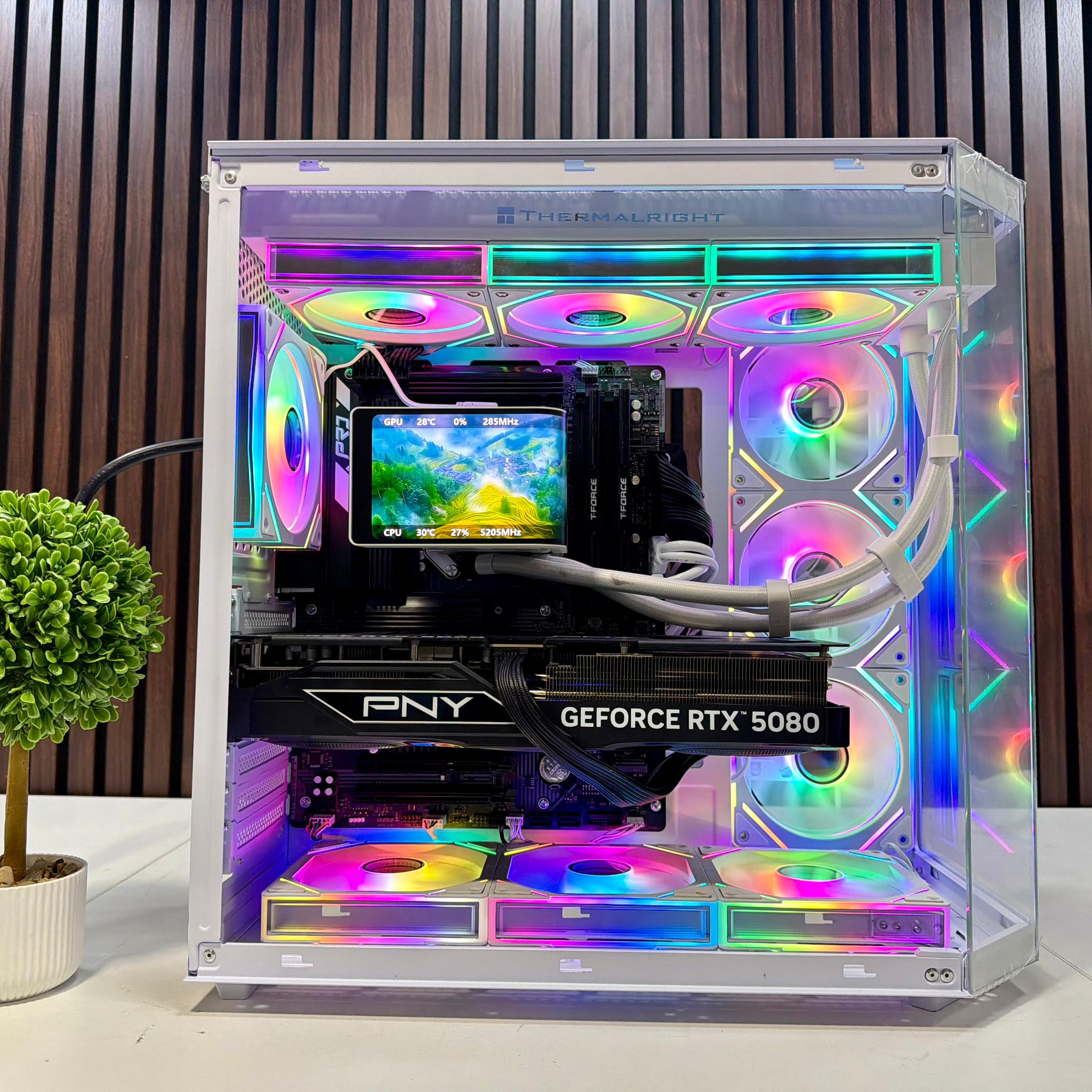 RTX 5080 | Ryzen 9800X3D | 64GB DDR5 | 2TB M.2 | 1000 Watt Gold PSU | LCD AIO