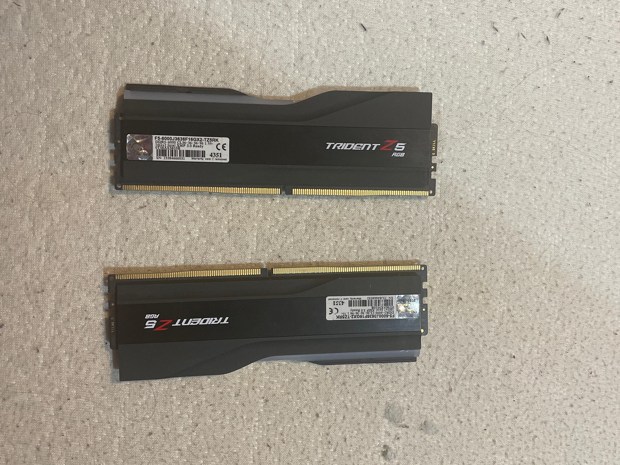 G.SKILL Trident Z5 RGB Series 32GB (2 x 16GB) 288-Pin PC RAM DDR5 6000 (PC5 48000)
