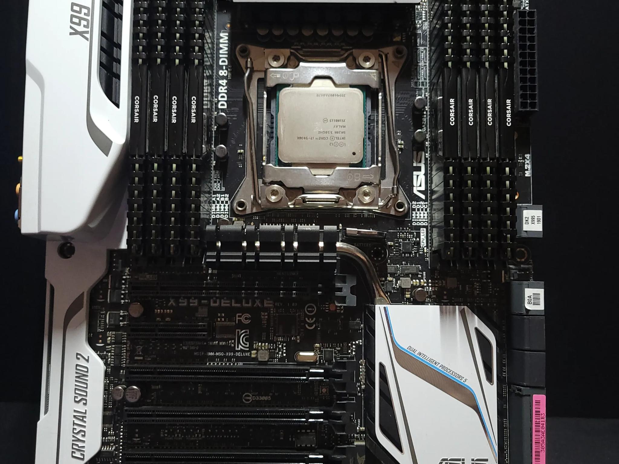 🚀 SUPER SALE: ASUS X99-DELUXE, i7-5930K, 64GB DDR4 RAM, 1TB M.2 - Power Up Your Rig! 💥