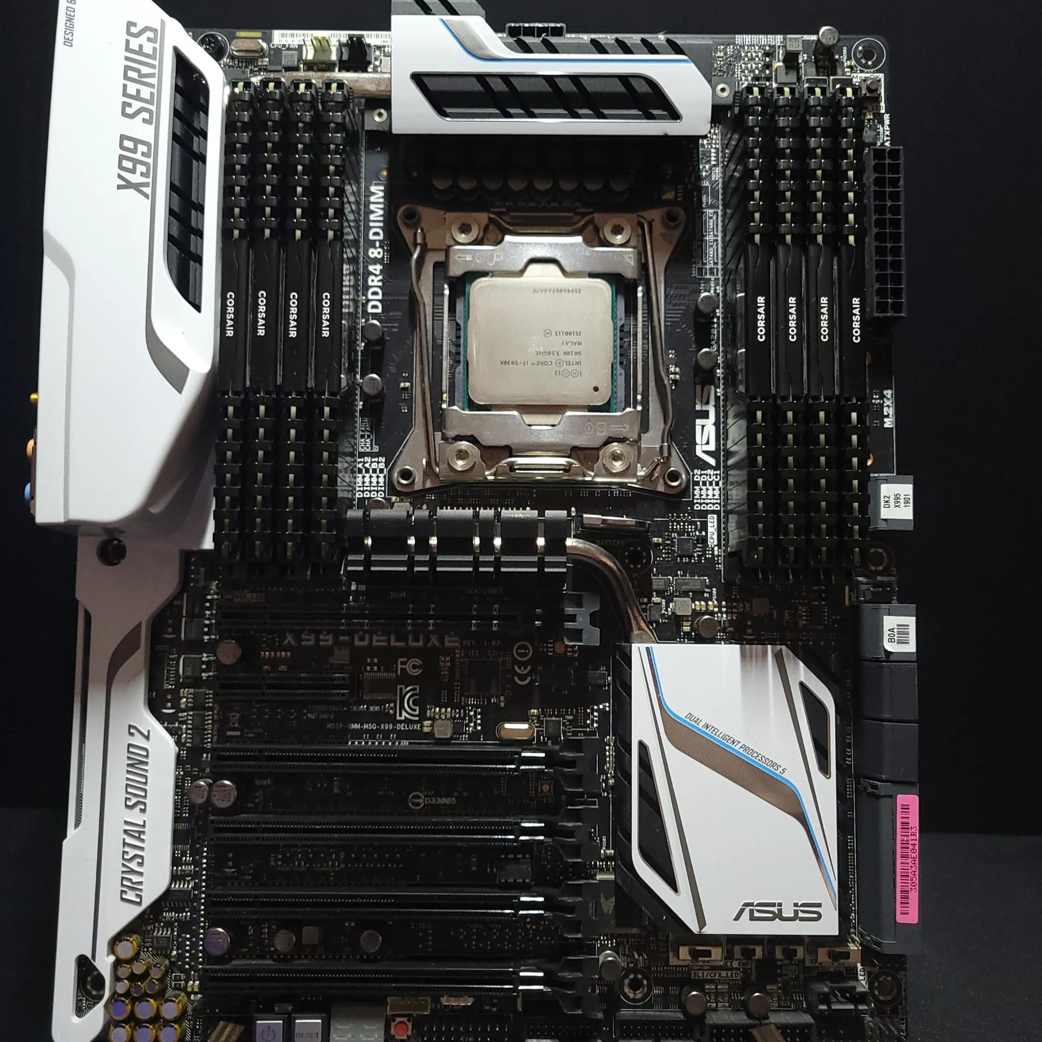 🚀 SUPER SALE: ASUS X99-DELUXE, i7-5930K, 64GB DDR4 RAM, 1TB M.2 - Power Up Your Rig! 💥