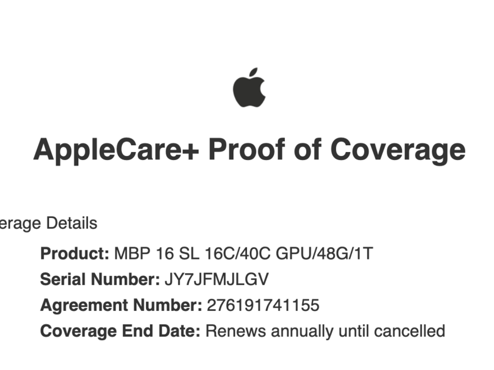 MacBook Pro M3 Max, 16‑core CPU, 40‑core GPU, 16.2' Display, 48GB RAM, 1TB SSD; Silver