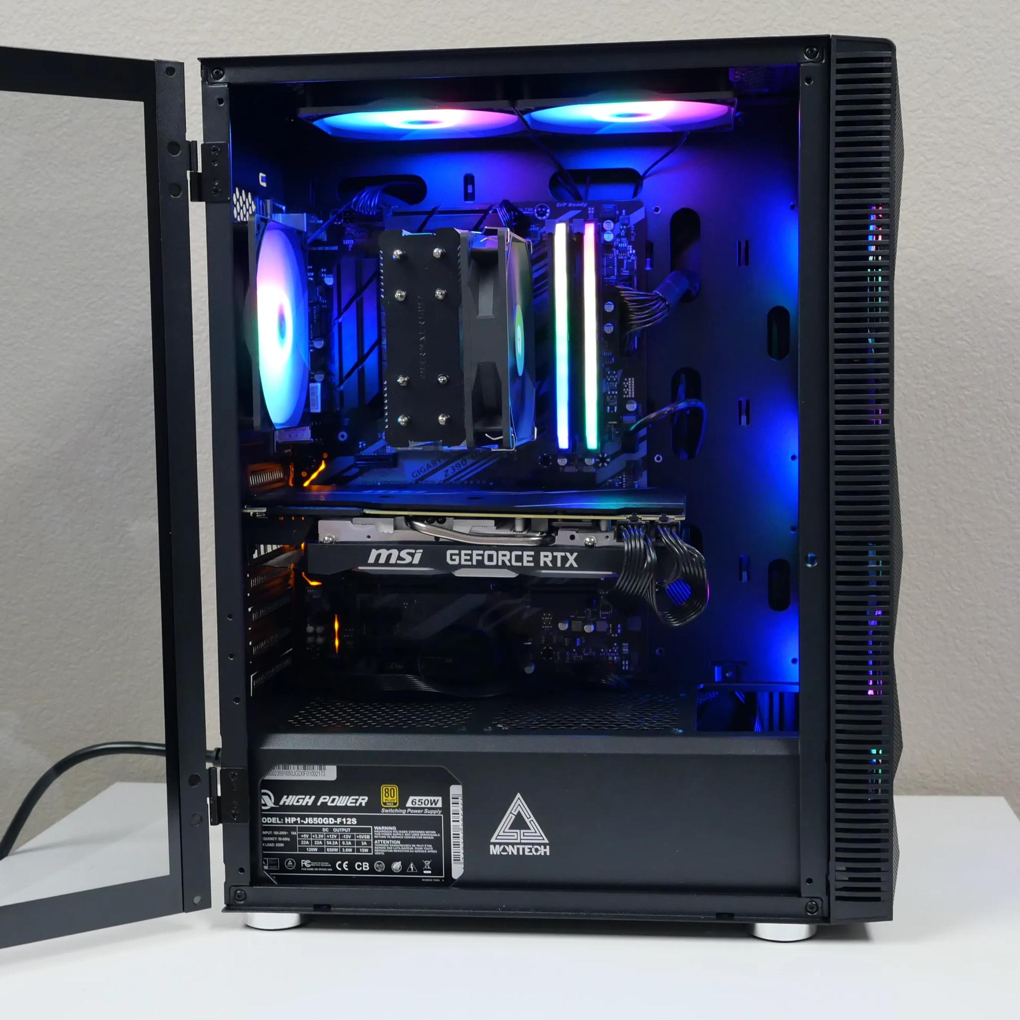 Intel i7-9700k - MSI GeForce RTX 2070 Super - Corsair Vengeance 32GB 3600MHz - 1TB NVMe SSD