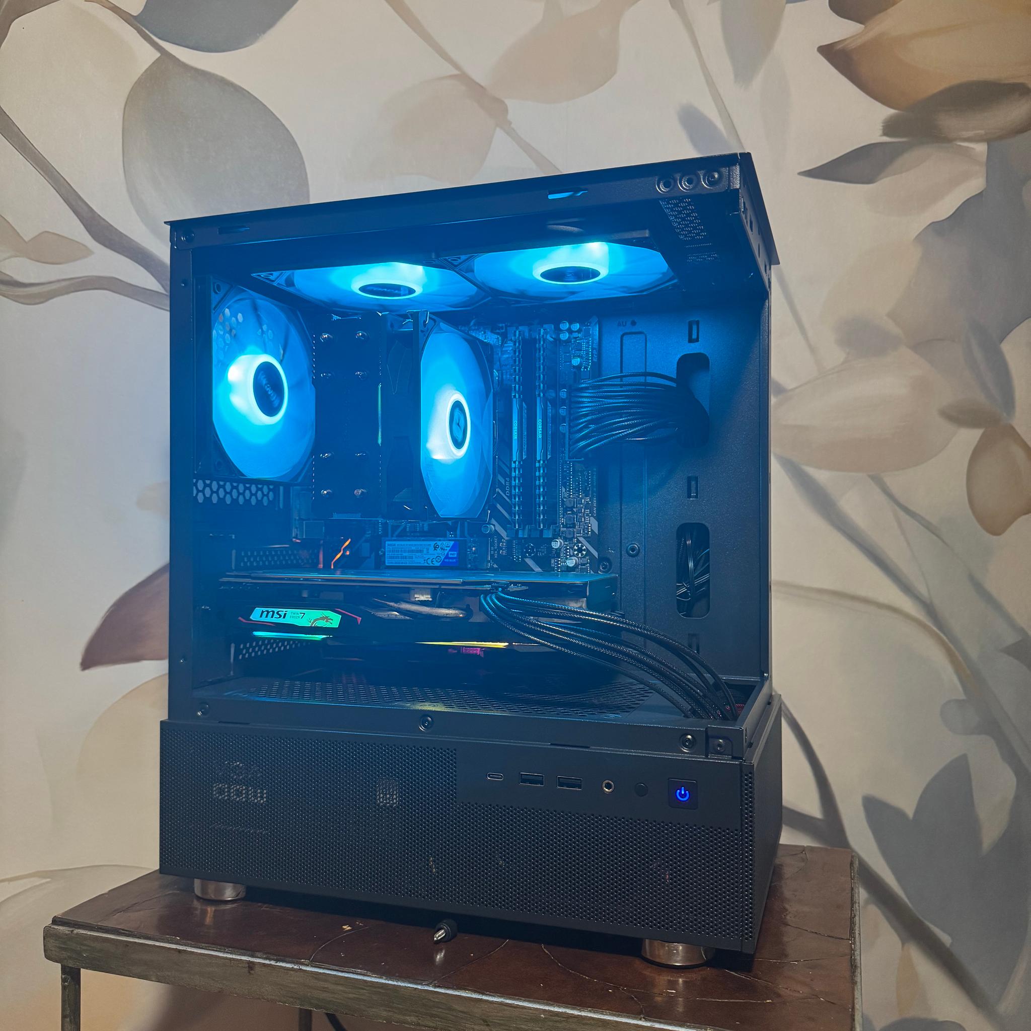 🌌 Aesthetic & Compact 1080p Gaming PC Ryzen 5 2600 | GTX 1660S