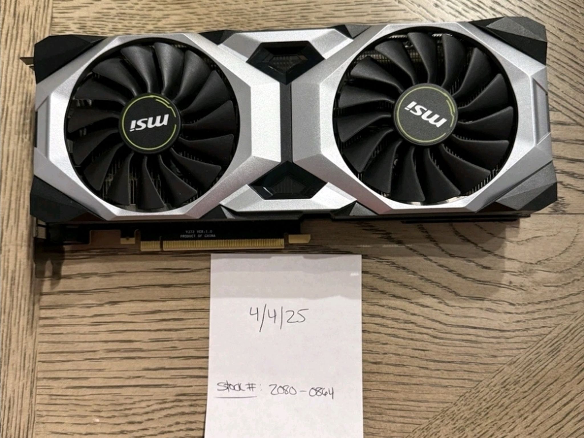 MSI GeForce RTX 2080 8GB GDDR6 Graphics Card G2080V8