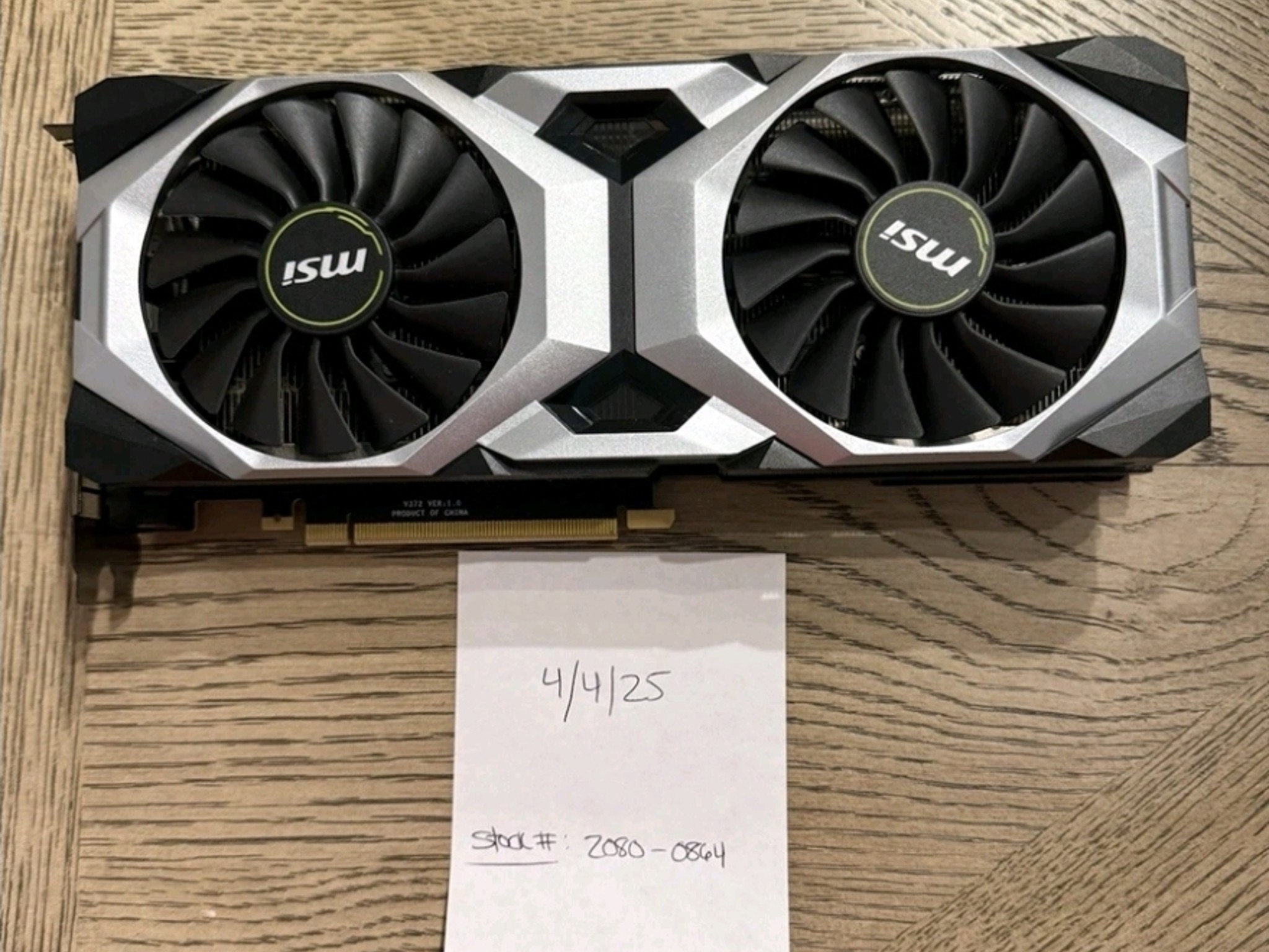 MSI GeForce RTX 2080 8GB GDDR6 Graphics Card G2080V8