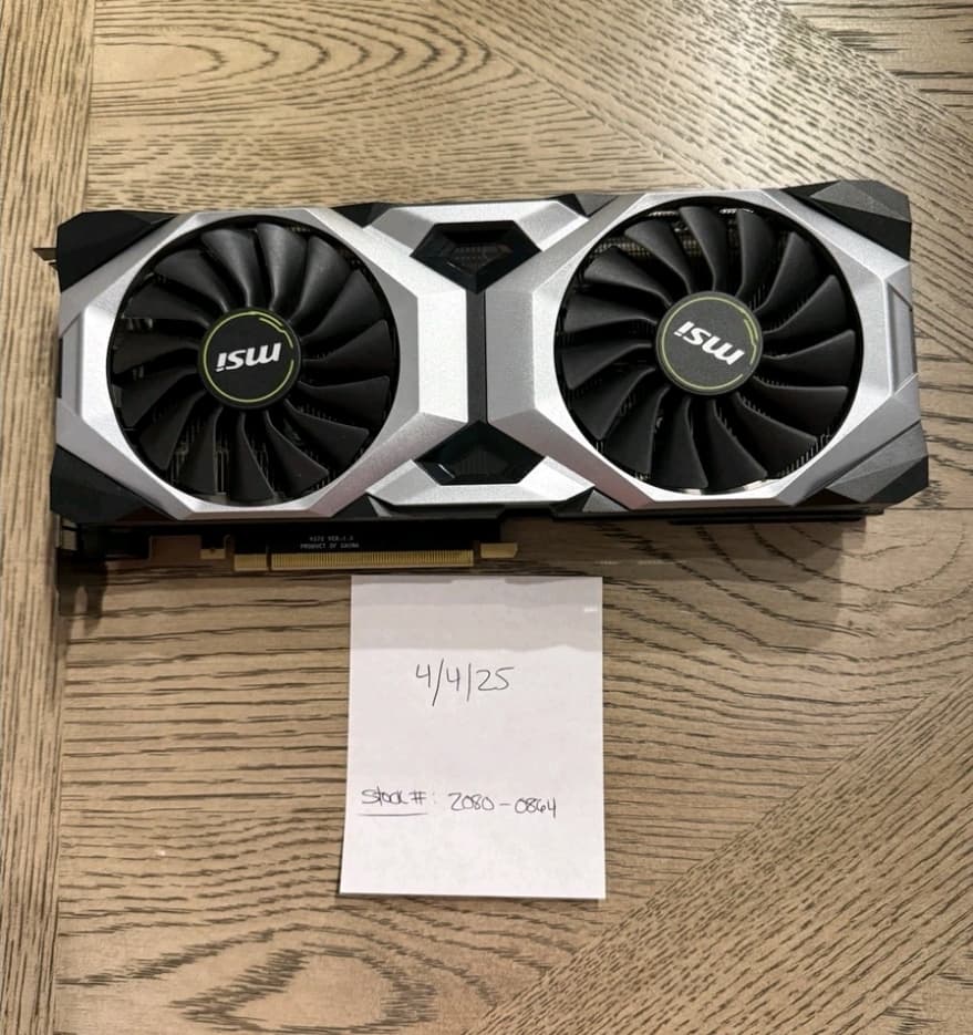 MSI GeForce RTX 2080 8GB GDDR6 Graphics Card G2080V8