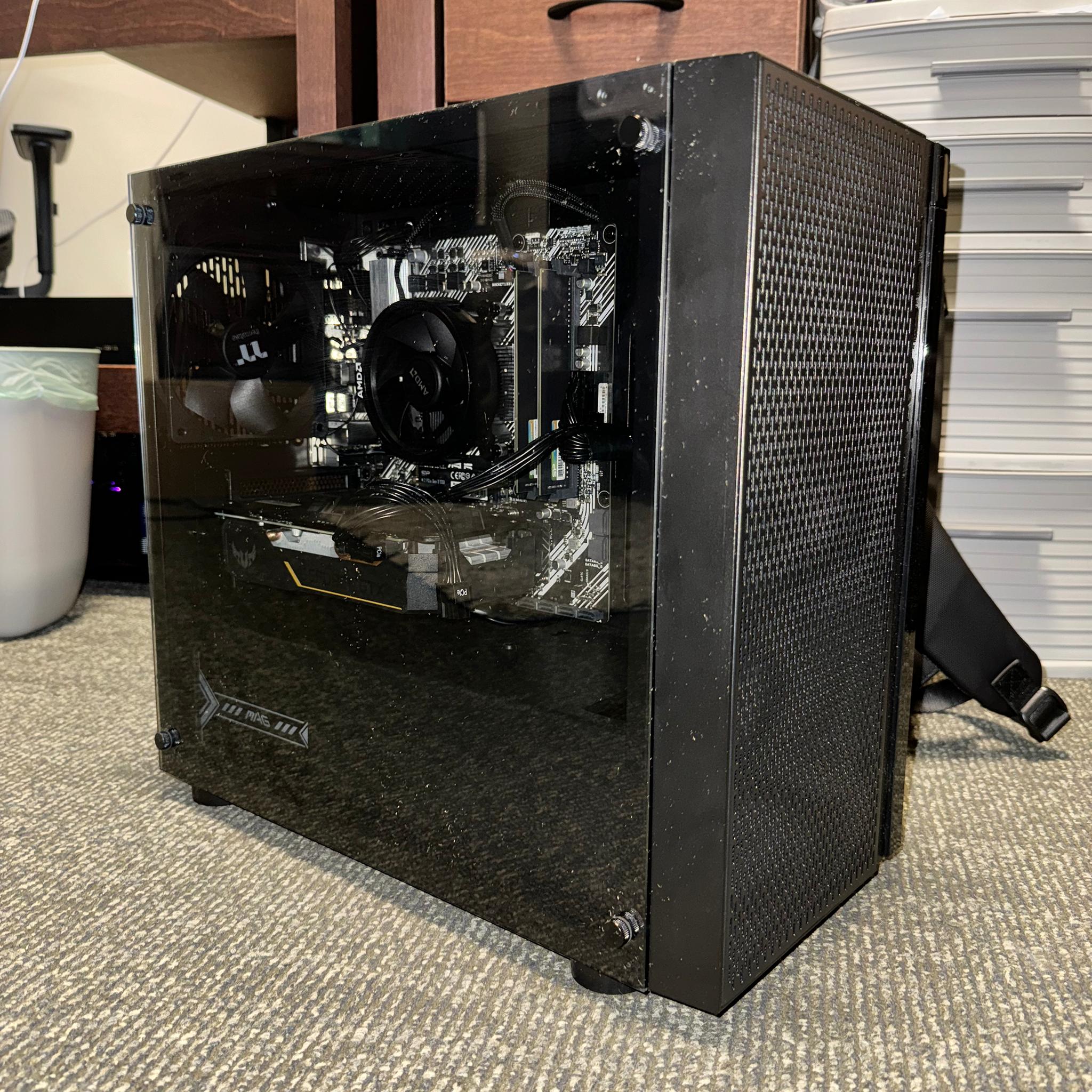 GTX 1660 SUPER | RYZEN 5 1600X Budget Gaming PC (Tempered Glass Panel) w/ USB WIFI