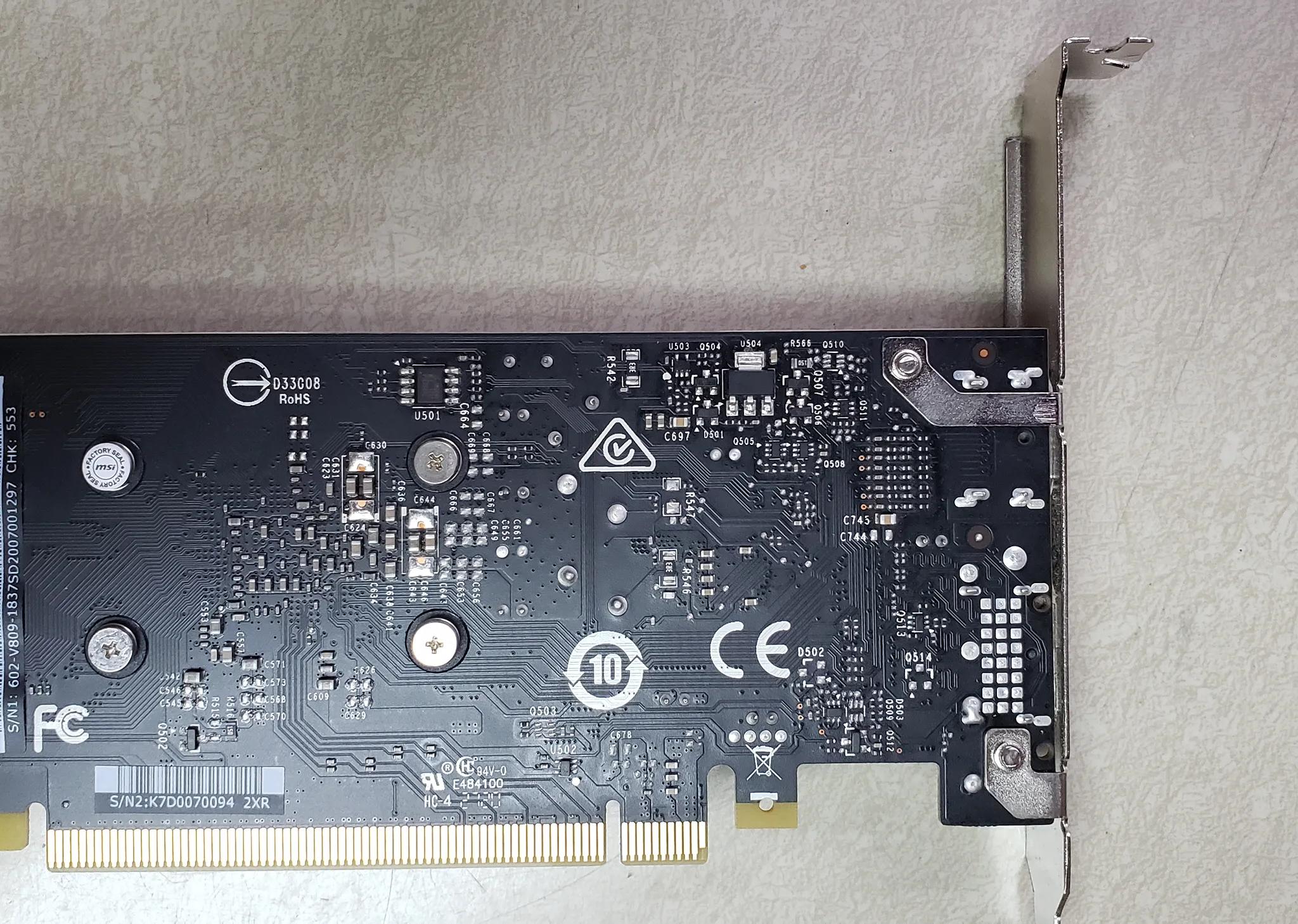 MSi GT1030 graphics card