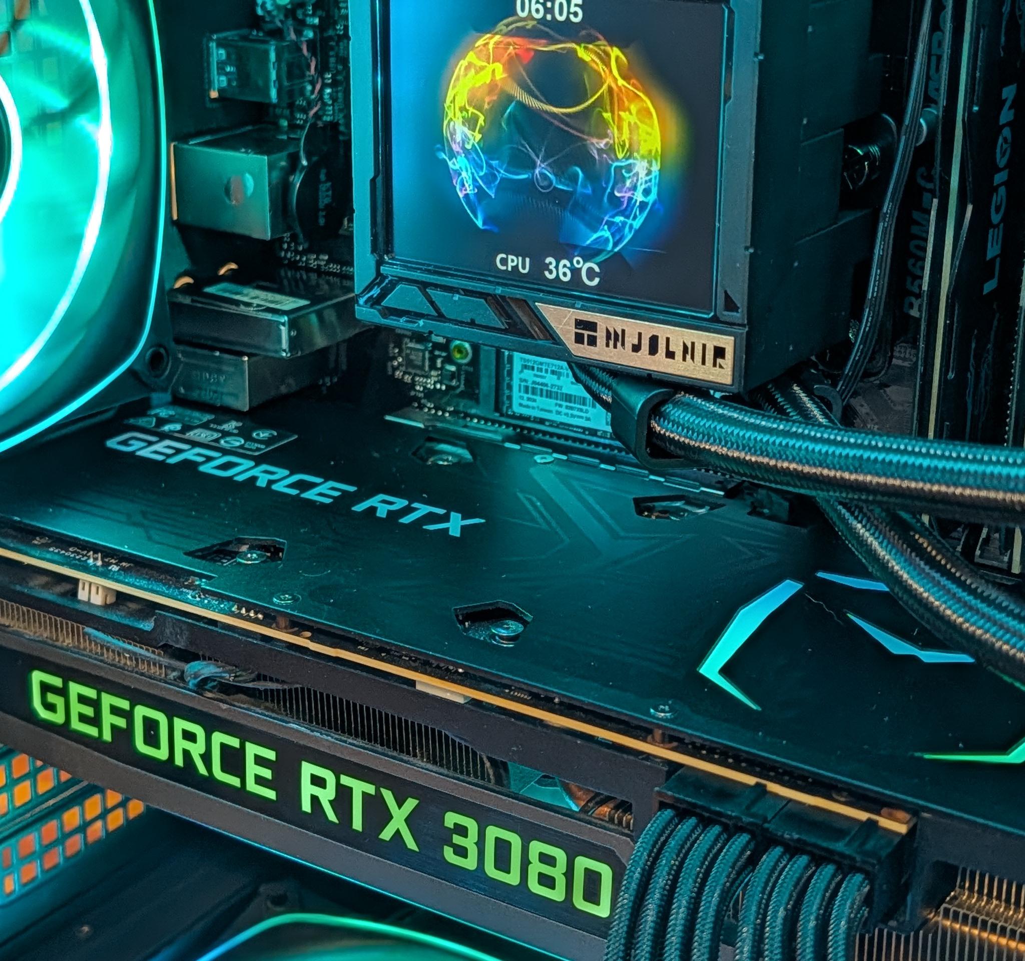 🌈 Intel Core i7-11700K + RTX 3080 Gaming PC | 1440p & 1080p Powerhouse | RGB + LCD AIO