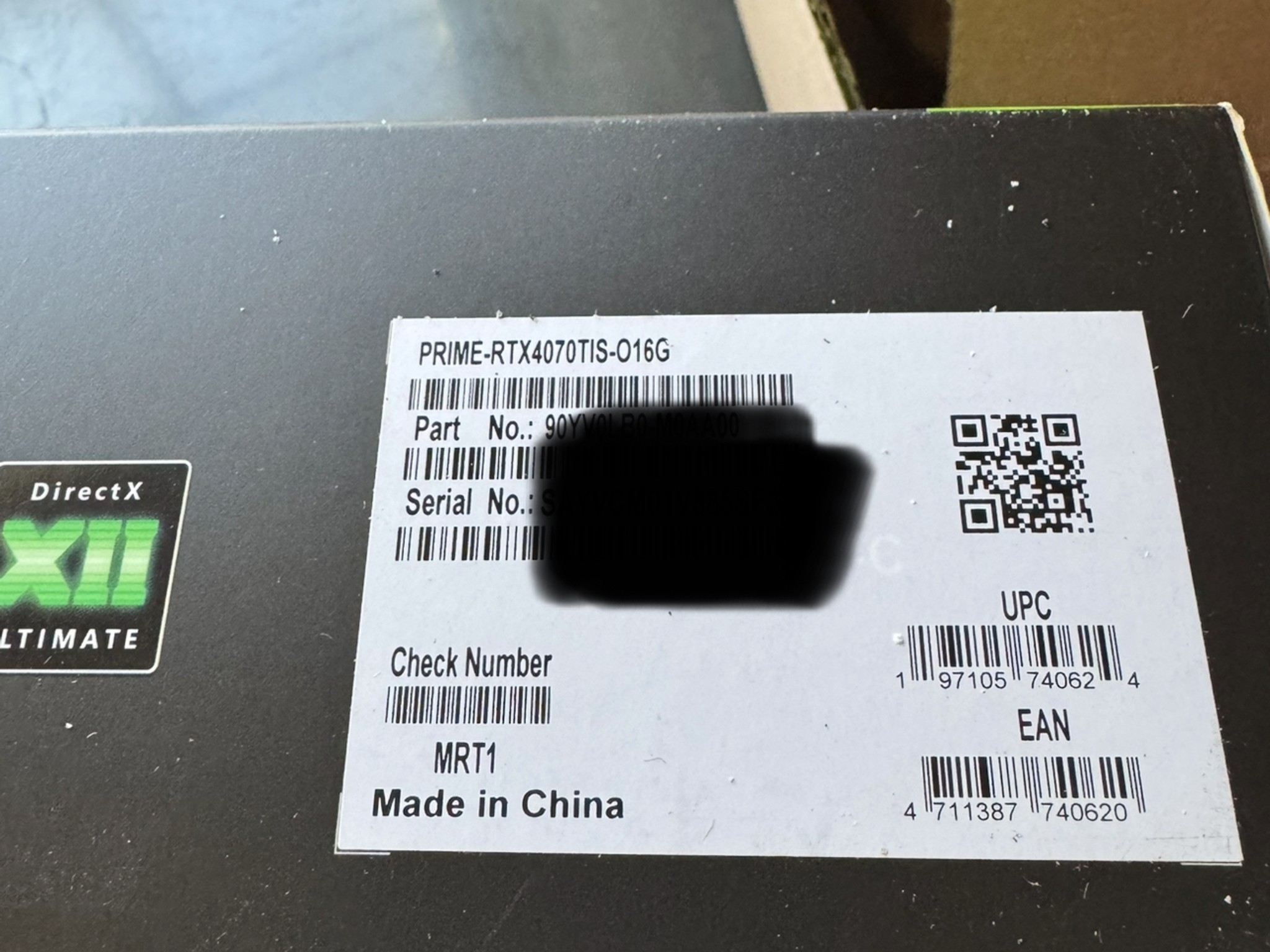 Rtx 4070 ti super Asus prime