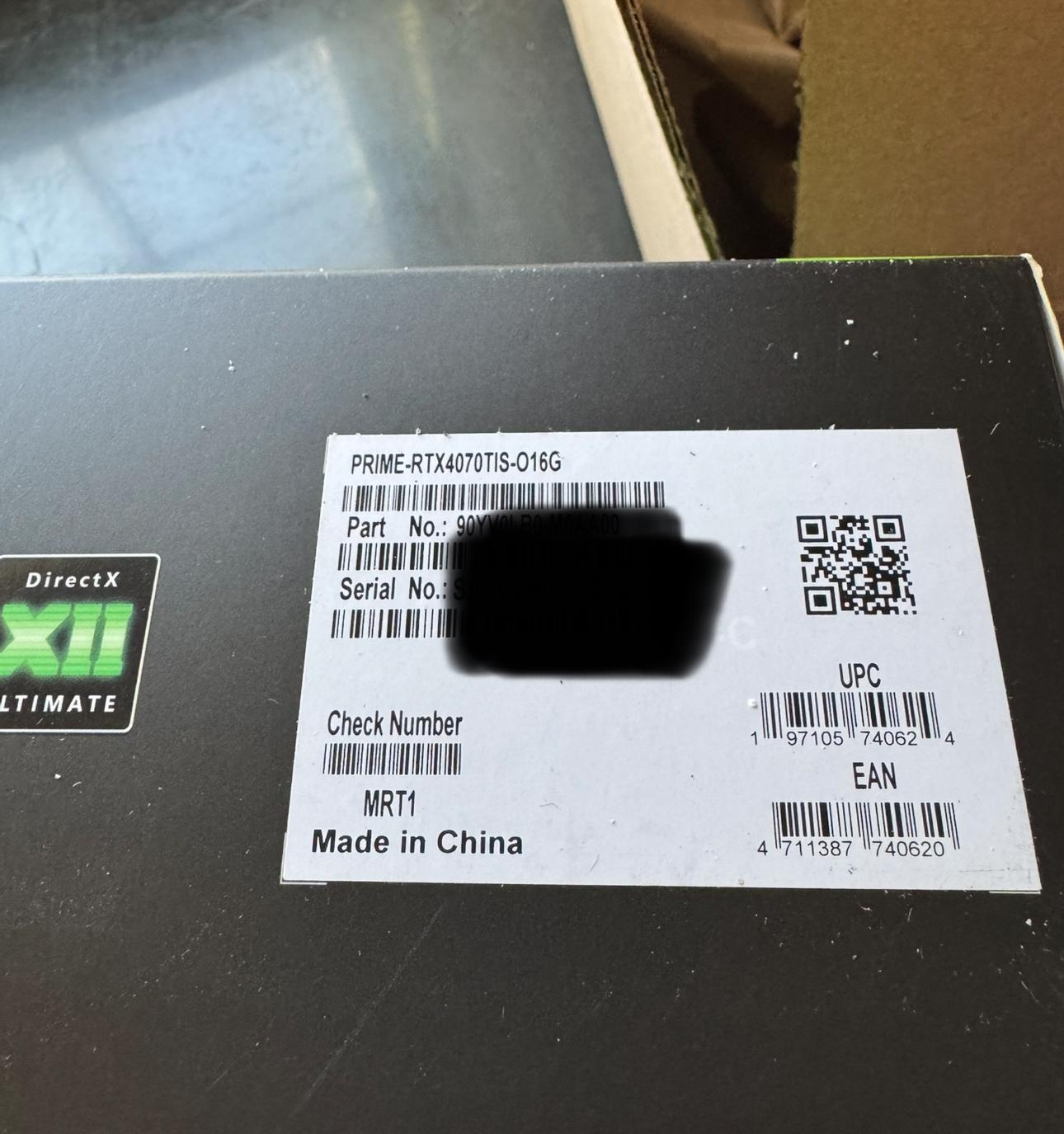 Rtx 4070 ti super Asus prime