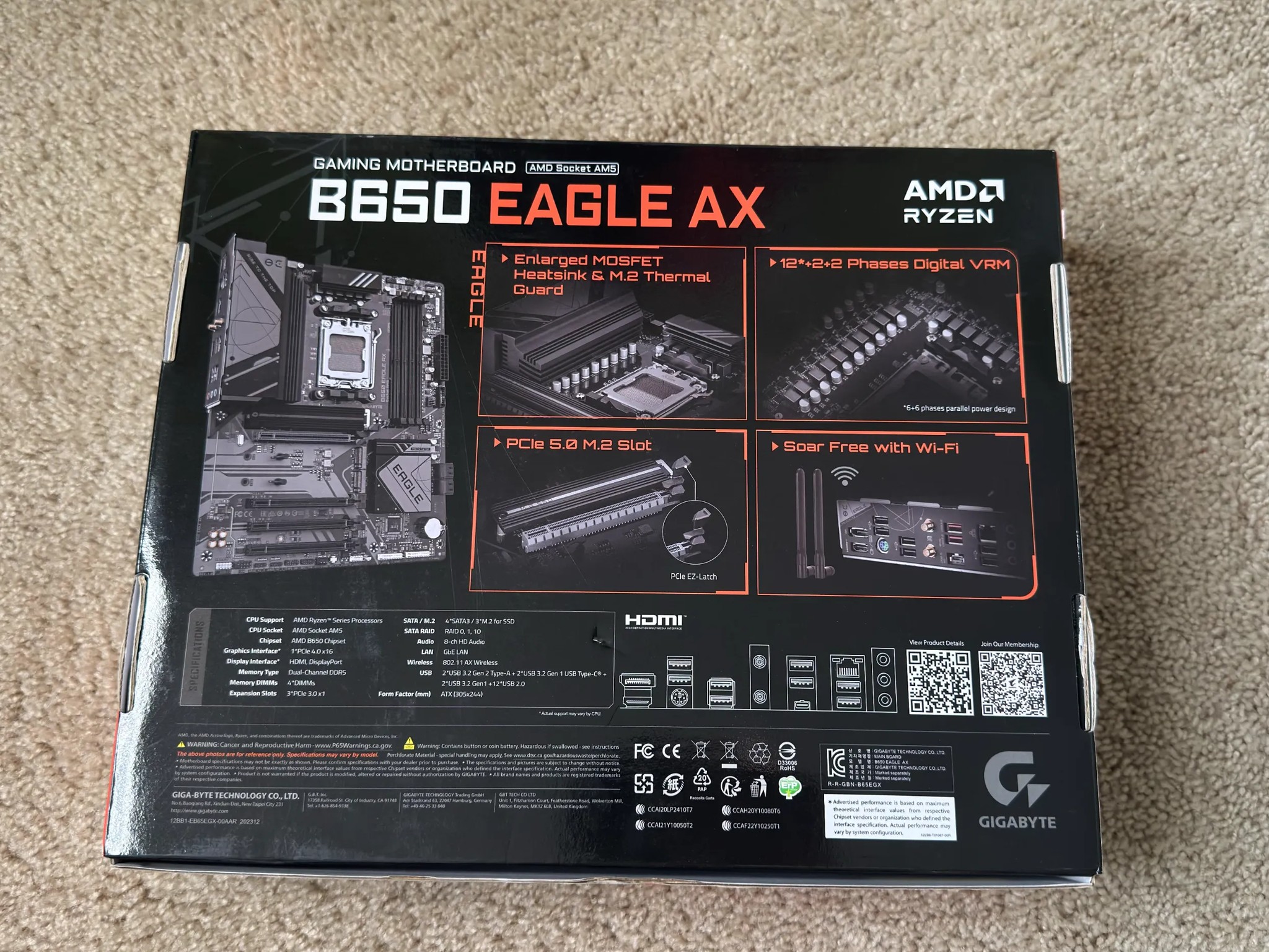 Brand New GIGABYTE B650 EAGLE AX AM5