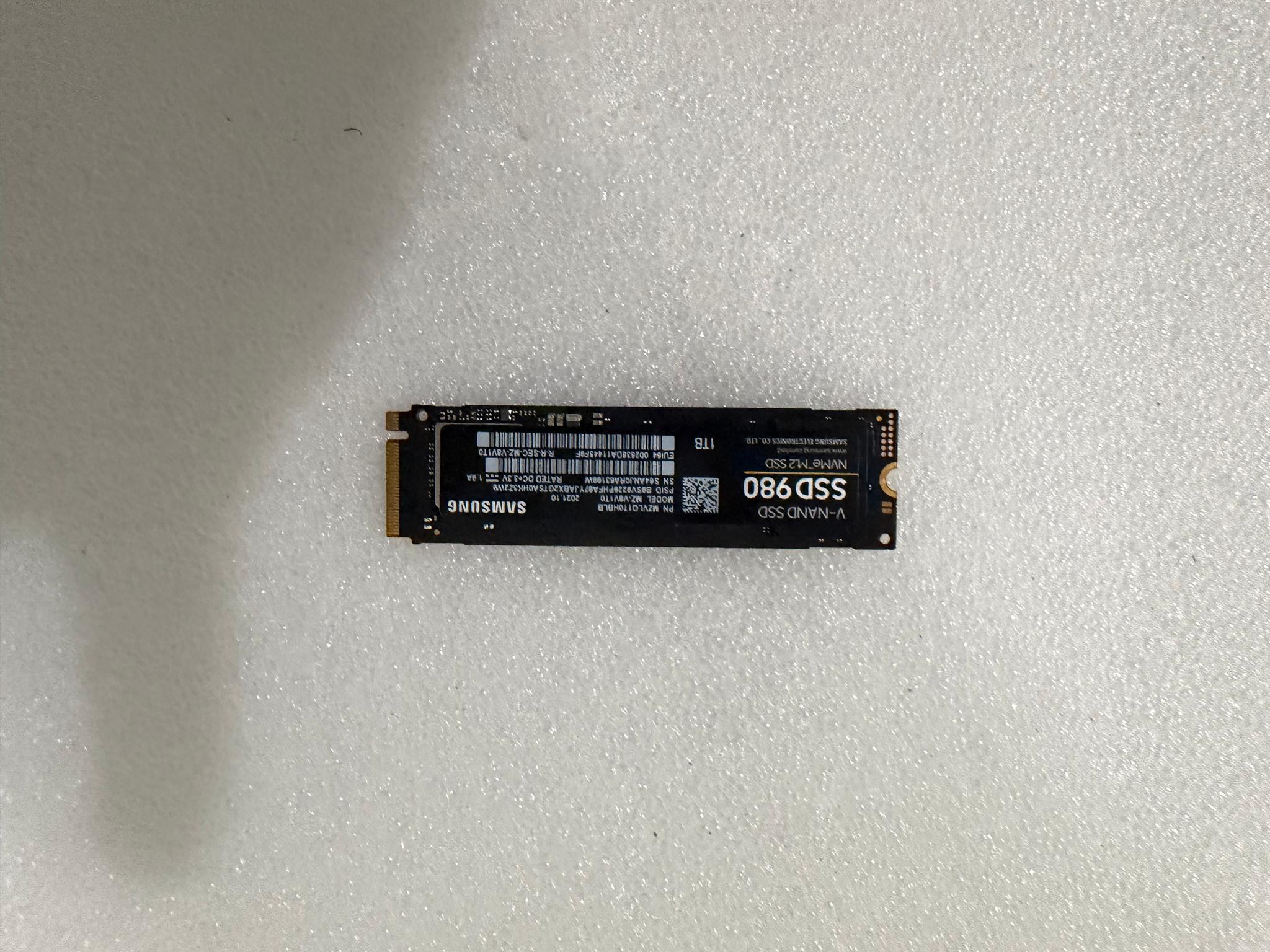 Samsung 980 1TB m.2 NVMe SSD Free Shipping