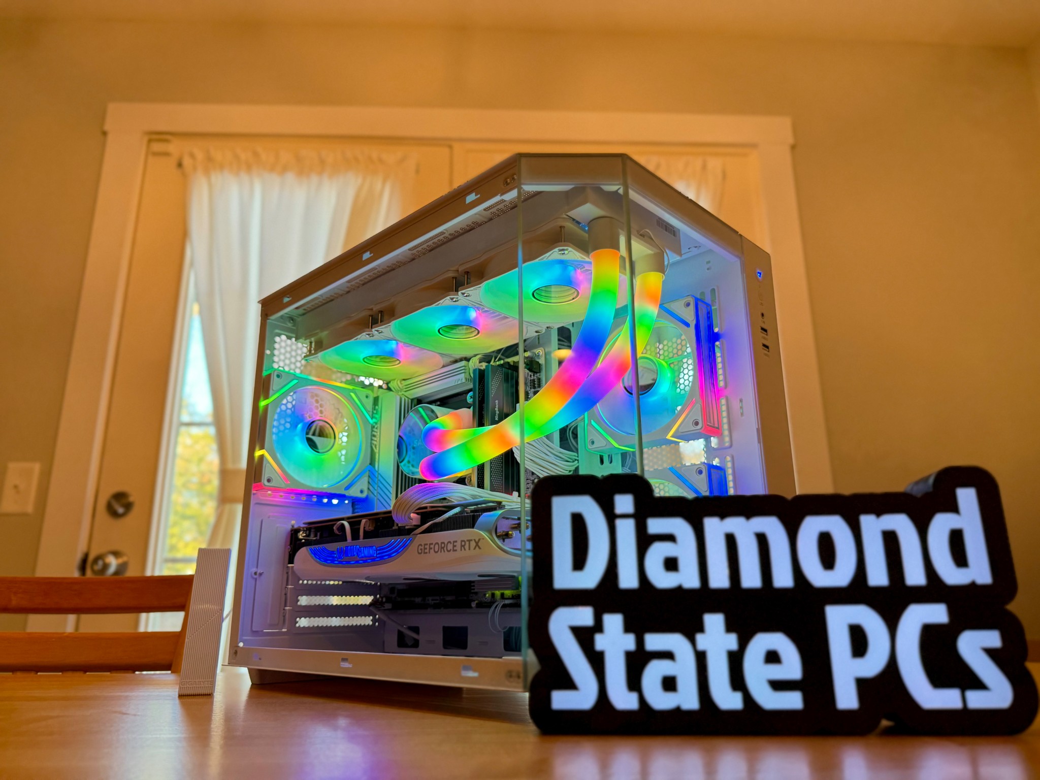 ⚪️▫️⬜️| RTX 4080 16gb, Ryzen 9800x3d, 48gb 6800cl34, 2tb SSD, ARGB WiFi Equipped Streamer Gaming PC!