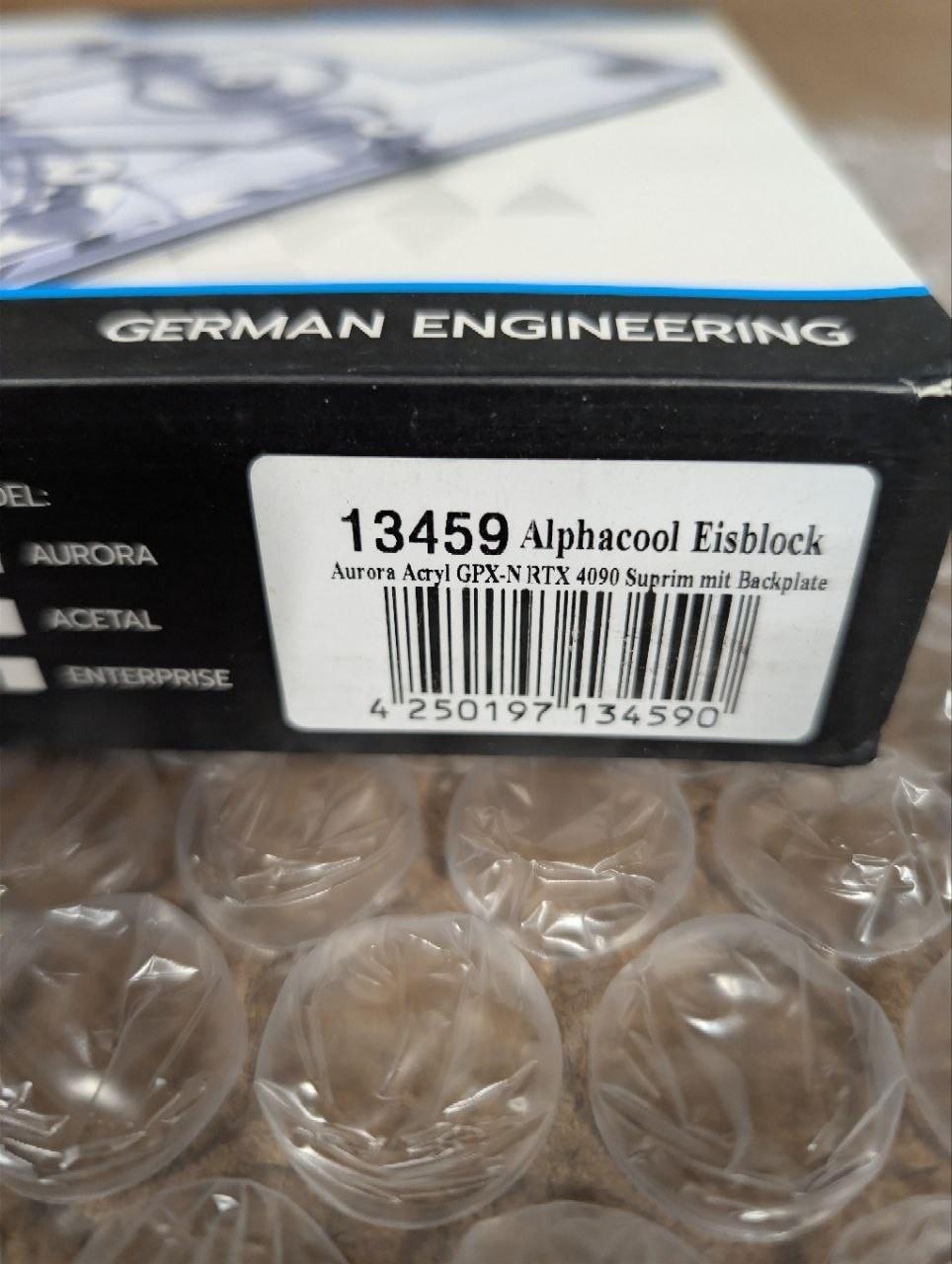 Alphacool Eisblock Aurora Acryl GPX-N RTX 4090 Suprim with Backplate (13459)