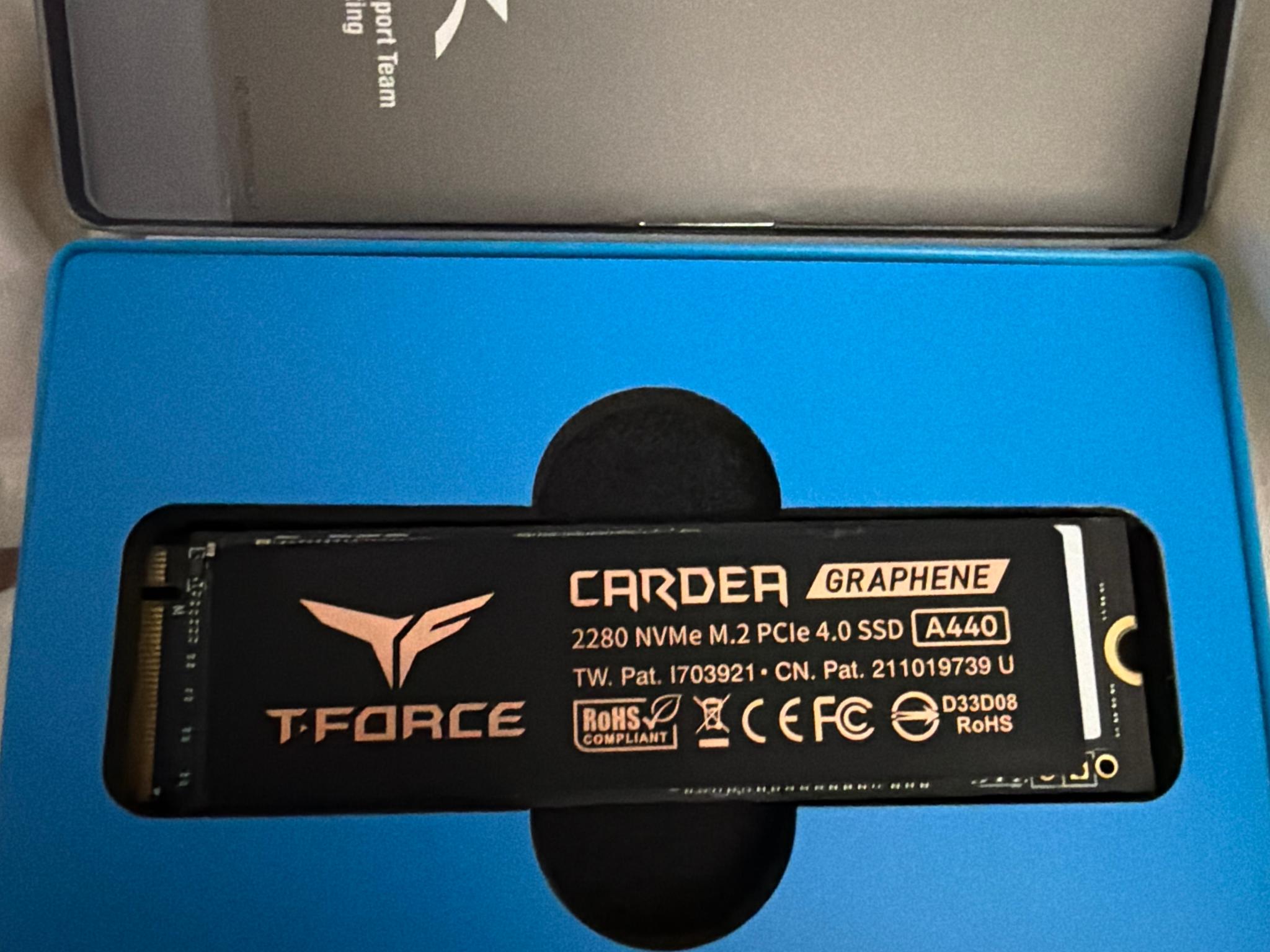T-Force Cardea A440 2TB GEN 4 7,000MB/s NVME SSD New