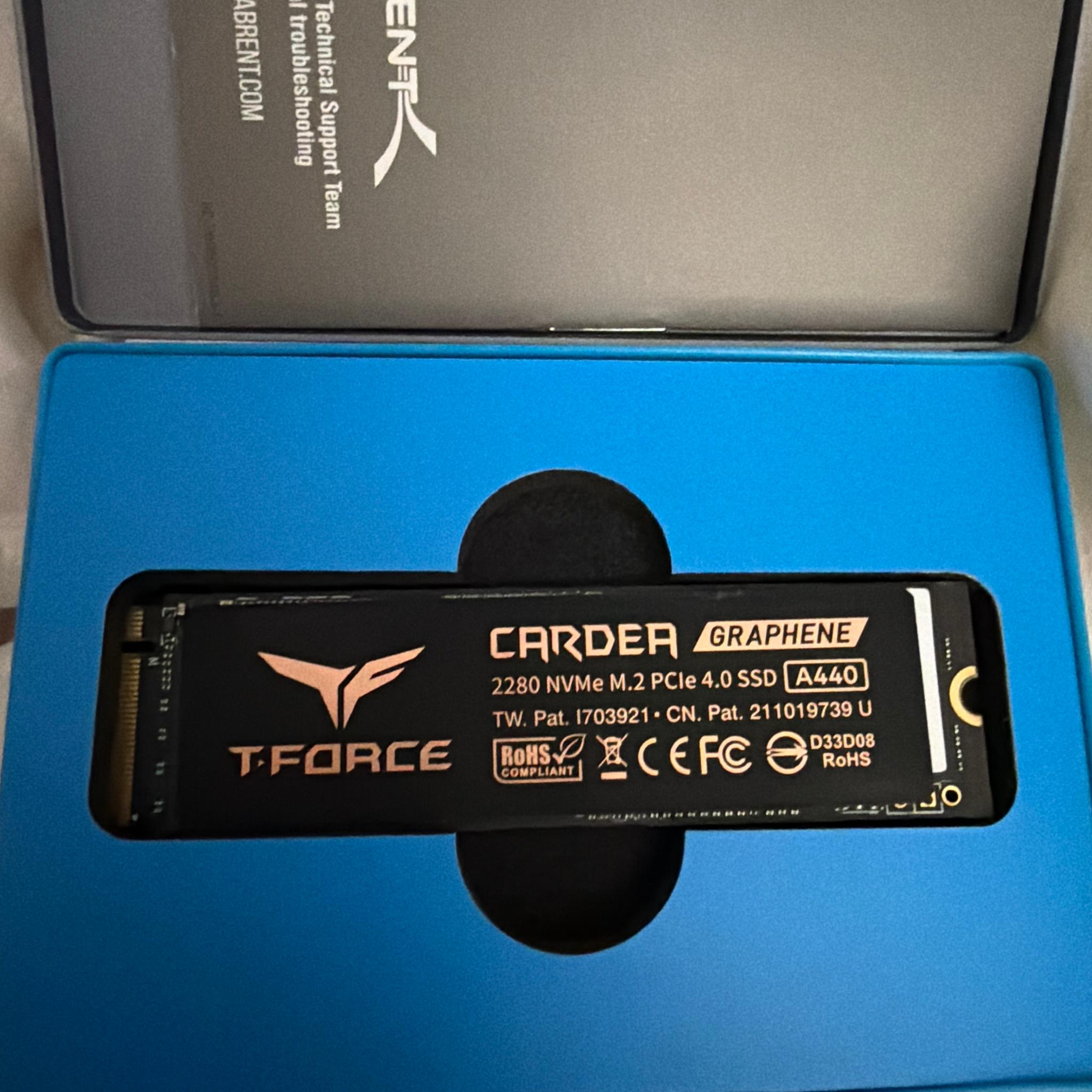 T-Force Cardea A440 2TB GEN 4 7,000MB/s NVME SSD New