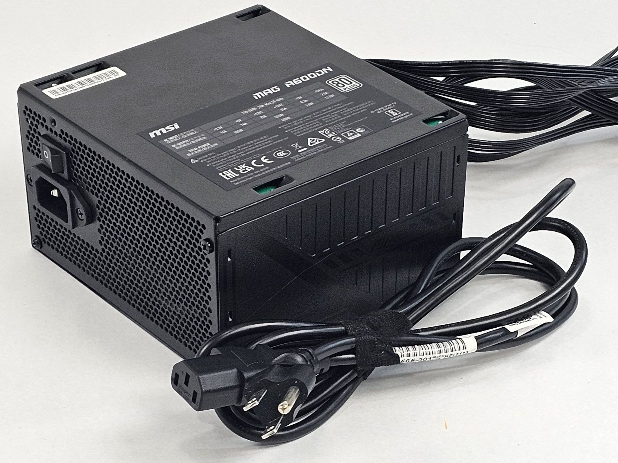 600 Watt PSU MSI MAG A600DN Power Supply