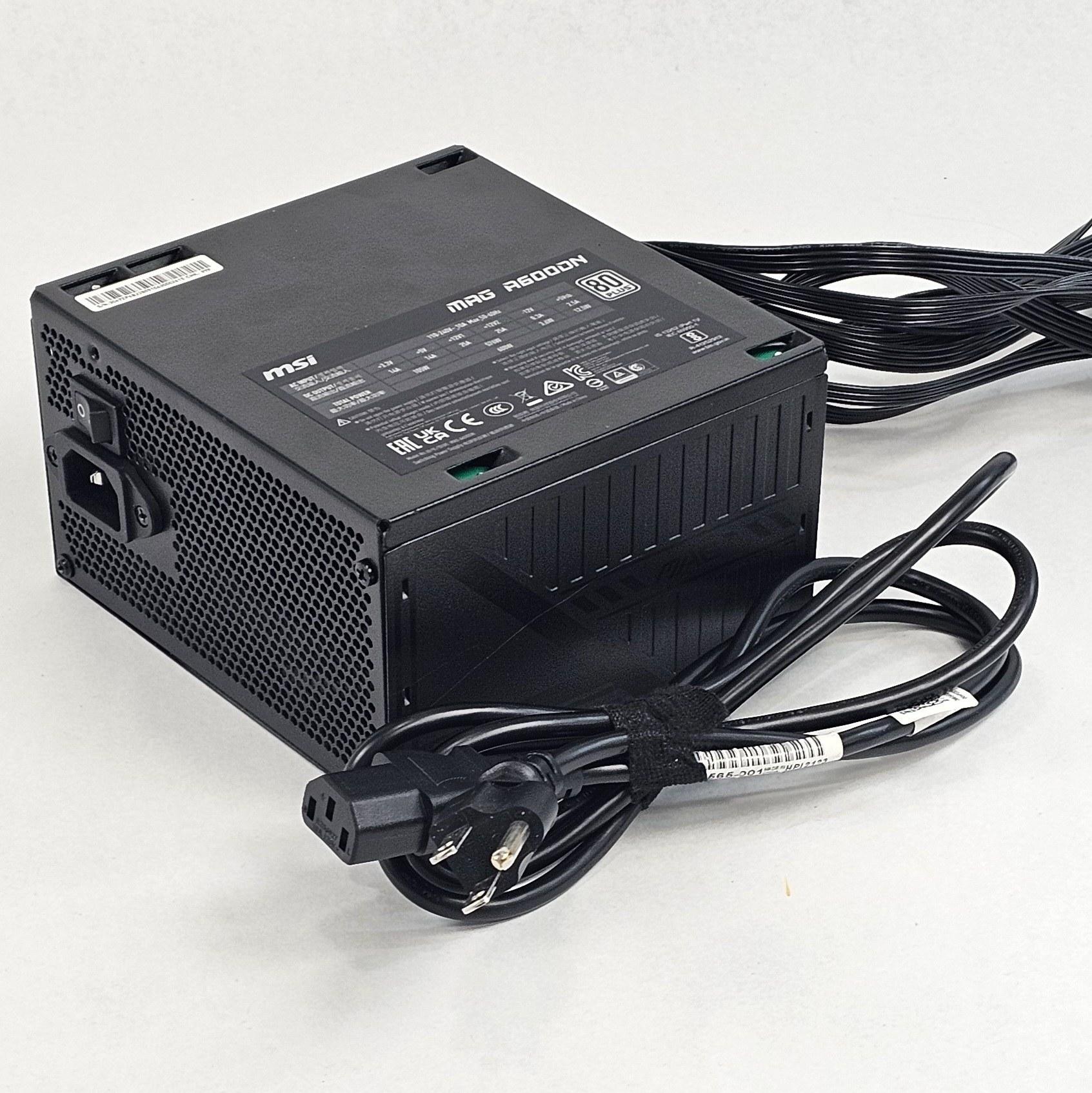 600 Watt PSU MSI MAG A600DN Power Supply